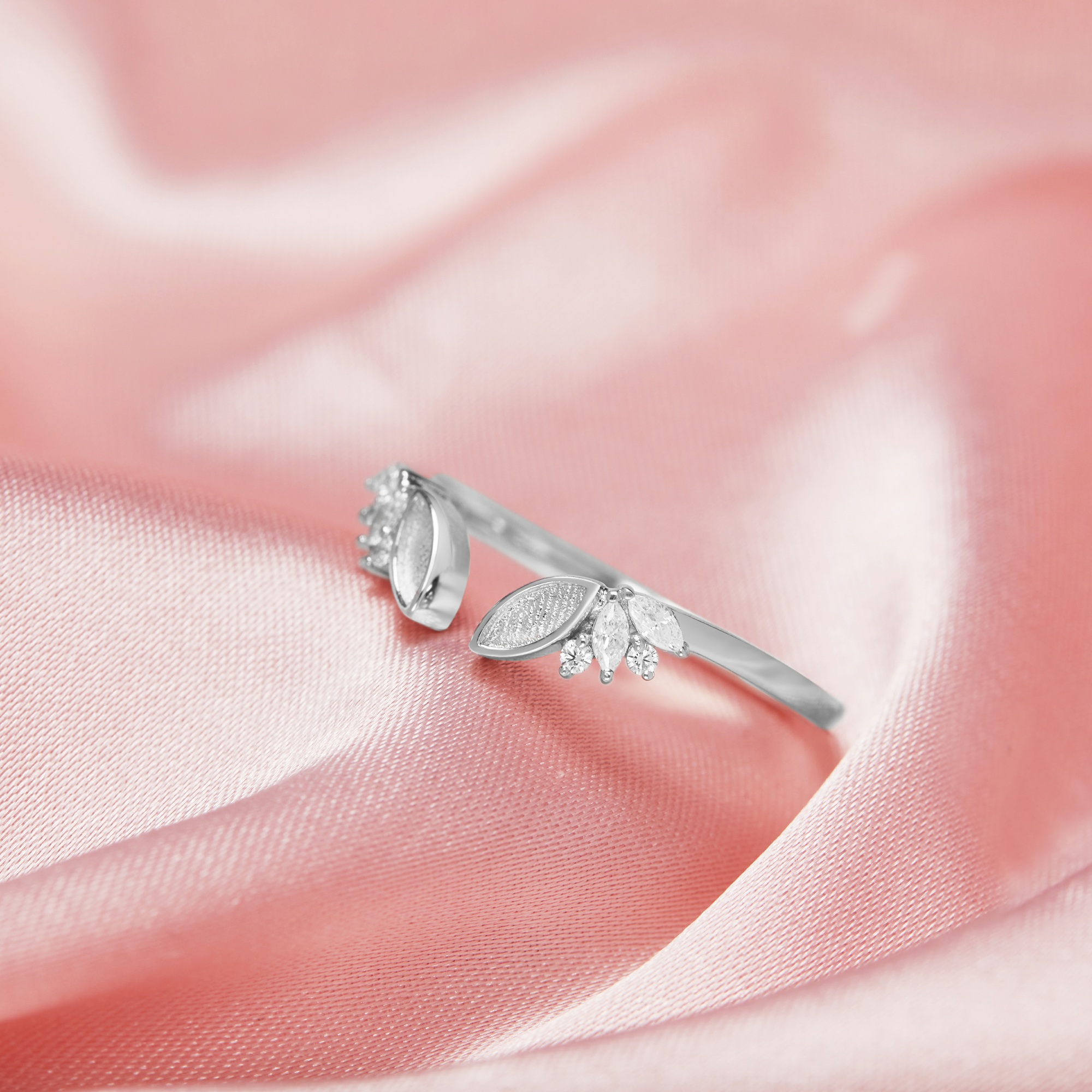 2x5MM Keepsake Breast Milk Resin Double Marquise Bezel Ring Settings,Solid 14K 18K Gold Ring,DIY Ring Supplies For Gemstone 1294828 - Click Image to Close