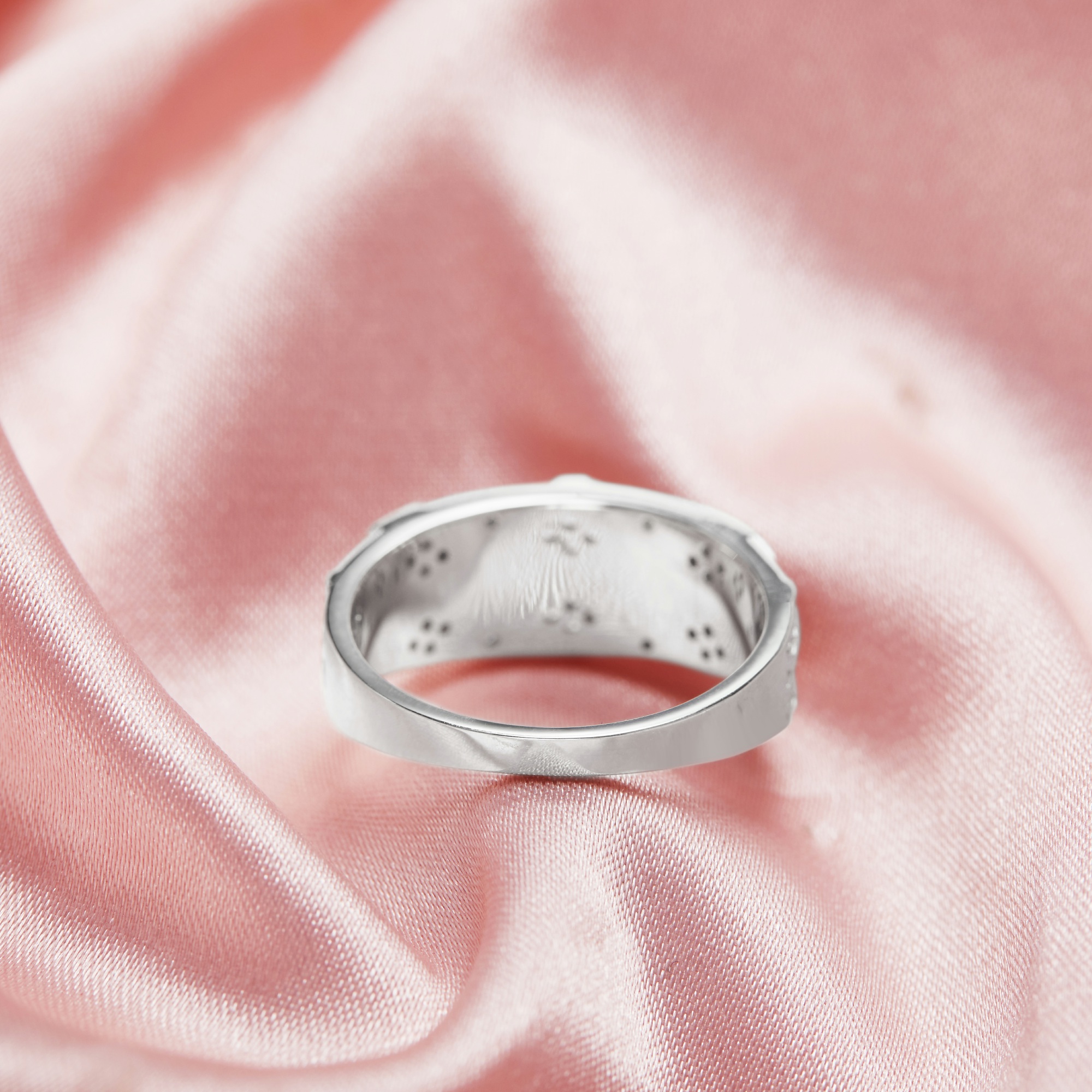 Keepsake Breast Milk Resin Rhombus Bezel Ring Settings,Solid 925 Sterling Silver Ring,Men's Ring,DIY Ring Supplies For Gemstone 1294834 - Click Image to Close