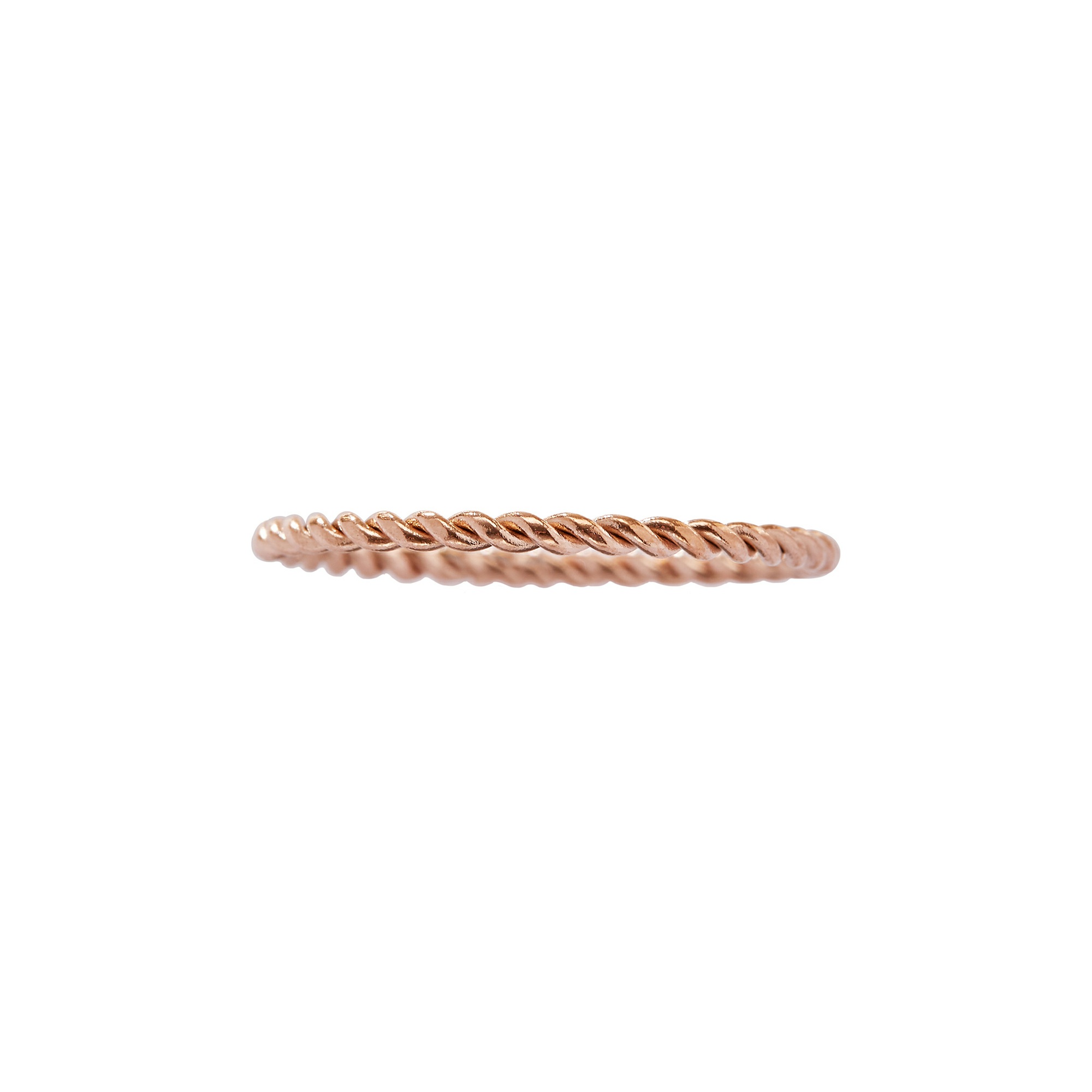 Twist Stainless Steel Rose Gold Ring,Minimalist Ring,Simple Stackable Ring,Stackker Ring Supplies 1294915 - Click Image to Close