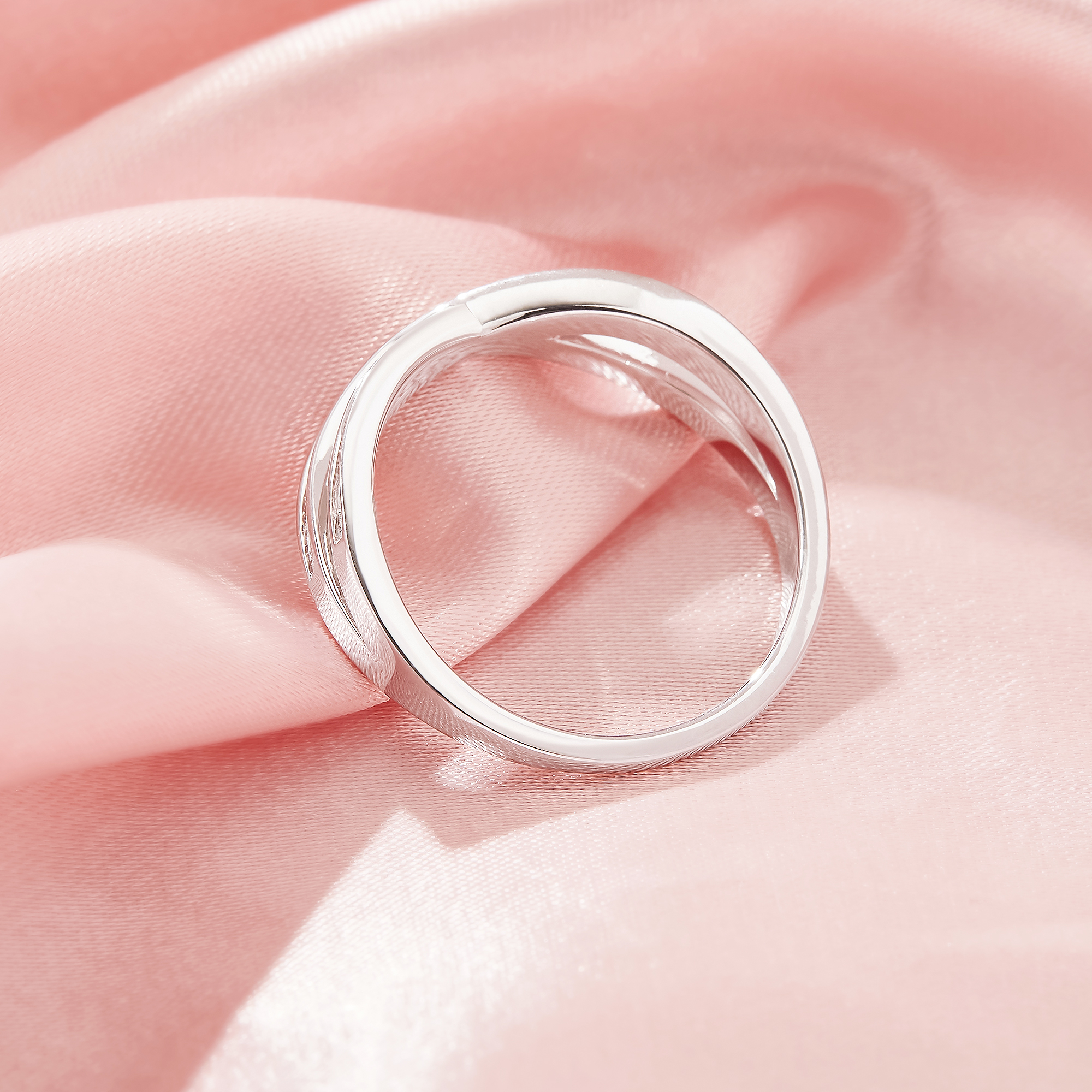 1MM Channel Keepsake Breast Milk Resin Channel Ring Settings,Infinity Solid Back Solid 925 Sterling SilverRing,DIY Ring Supplies For Gemstone 1294926