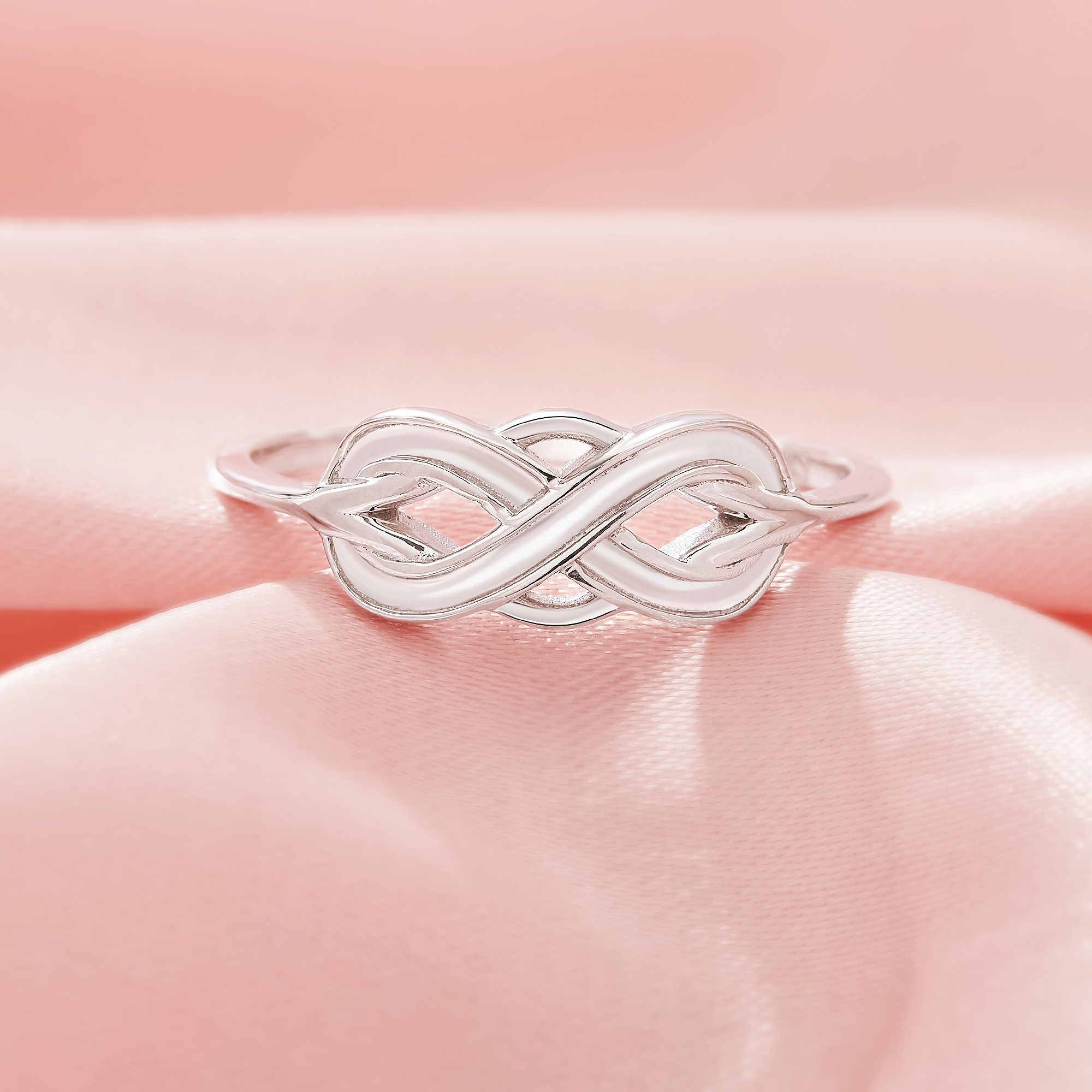 1MM Channel Keepsake Breast Milk Resin Channel Ring Settings,Infinity Solid 925 Sterling SilverRing,Rope Art Deco Ring,DIY Ring Supplies 1294928