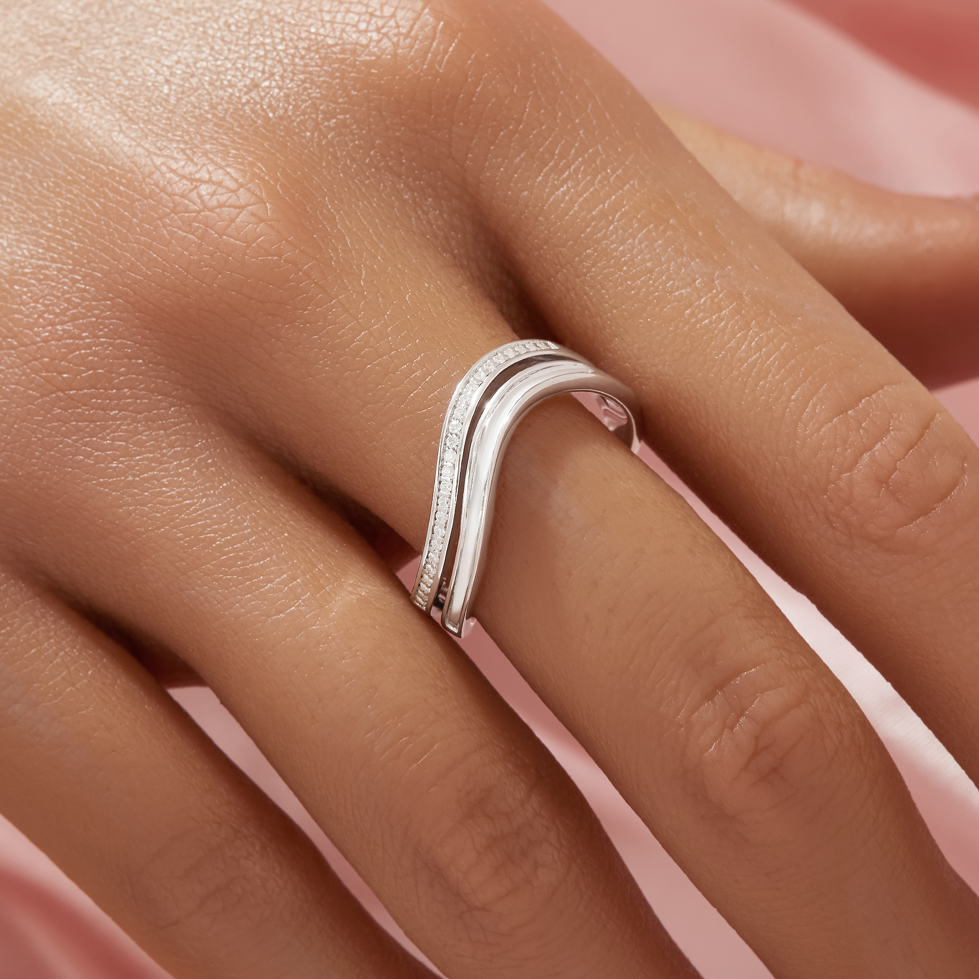 1MM Channel Wave Keepsake Breast Milk Resin Channel Ring Settings,Solid 925 Sterling SilverRing,Twist Channel Settings,DIY Ring Supplies 1294929