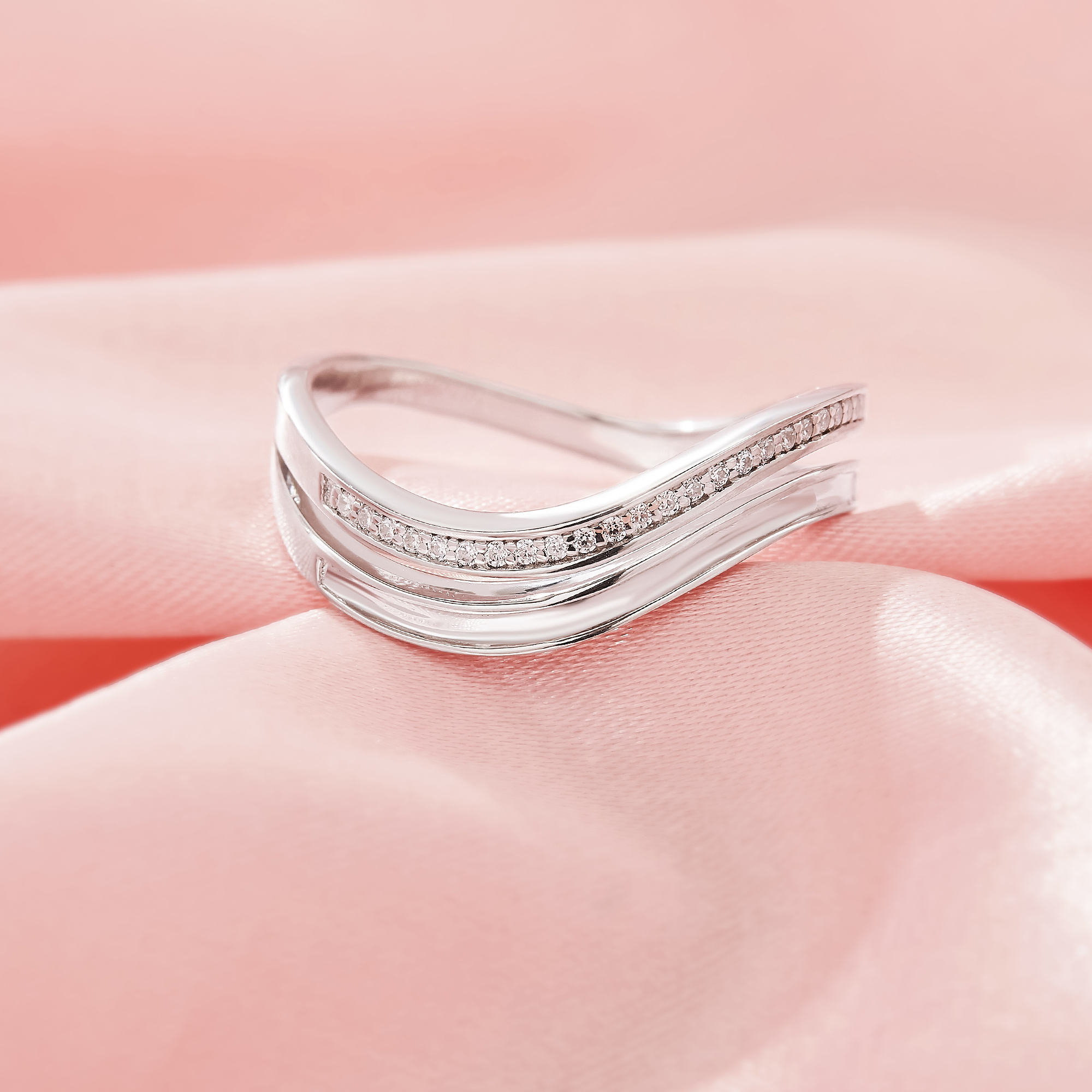 1MM Channel Wave Keepsake Breast Milk Resin Channel Ring Settings,Solid 925 Sterling SilverRing,Twist Channel Settings,DIY Ring Supplies 1294929