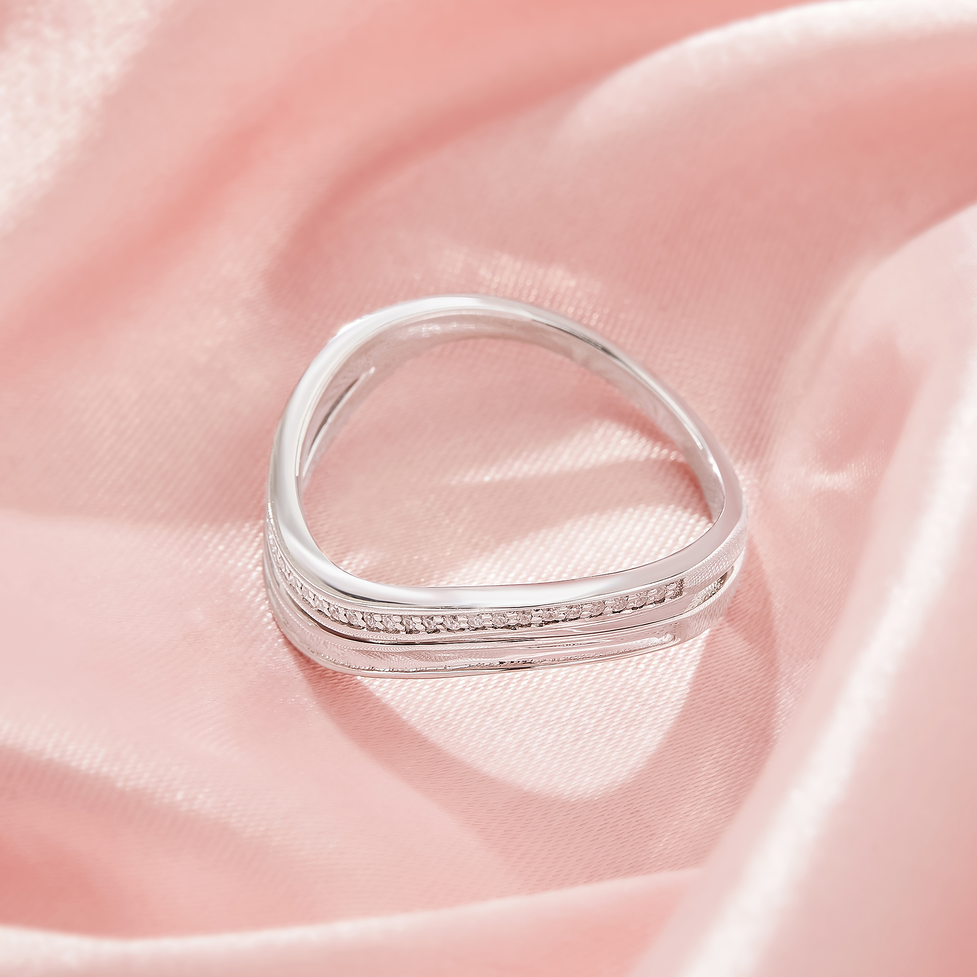 1MM Channel Wave Keepsake Breast Milk Resin Channel Ring Settings,Solid 925 Sterling SilverRing,Twist Channel Settings,DIY Ring Supplies 1294929