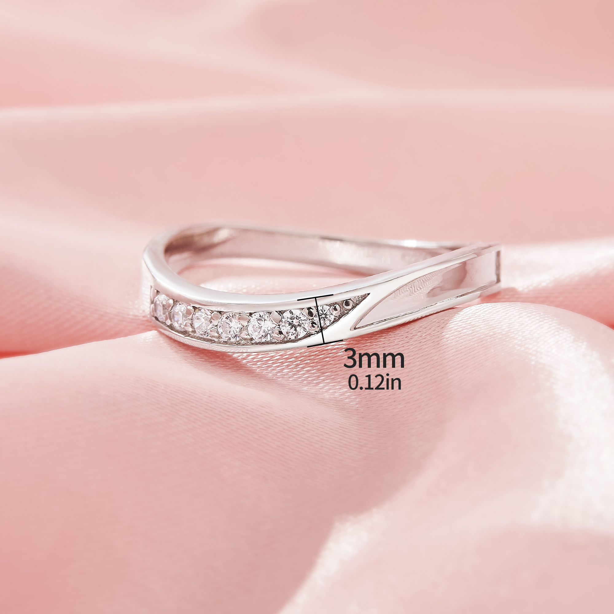 2MM Channel Keepsake Breast Milk Resin Channel Ring Settings,Solid 925 Sterling Silver Ring,Moissanite Art Deco Ring,DIY Ring Supplies 1294931 - Click Image to Close