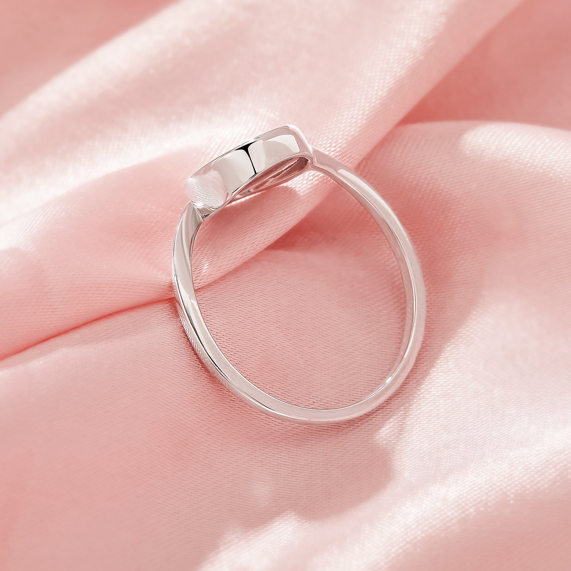 Keepsake Breast Milk Resin Pear Bezel Ring Settings,Bypass Solid 925 Sterling SilverRing,Minimalist Pear Ring,DIY Ring Supplies 1294935