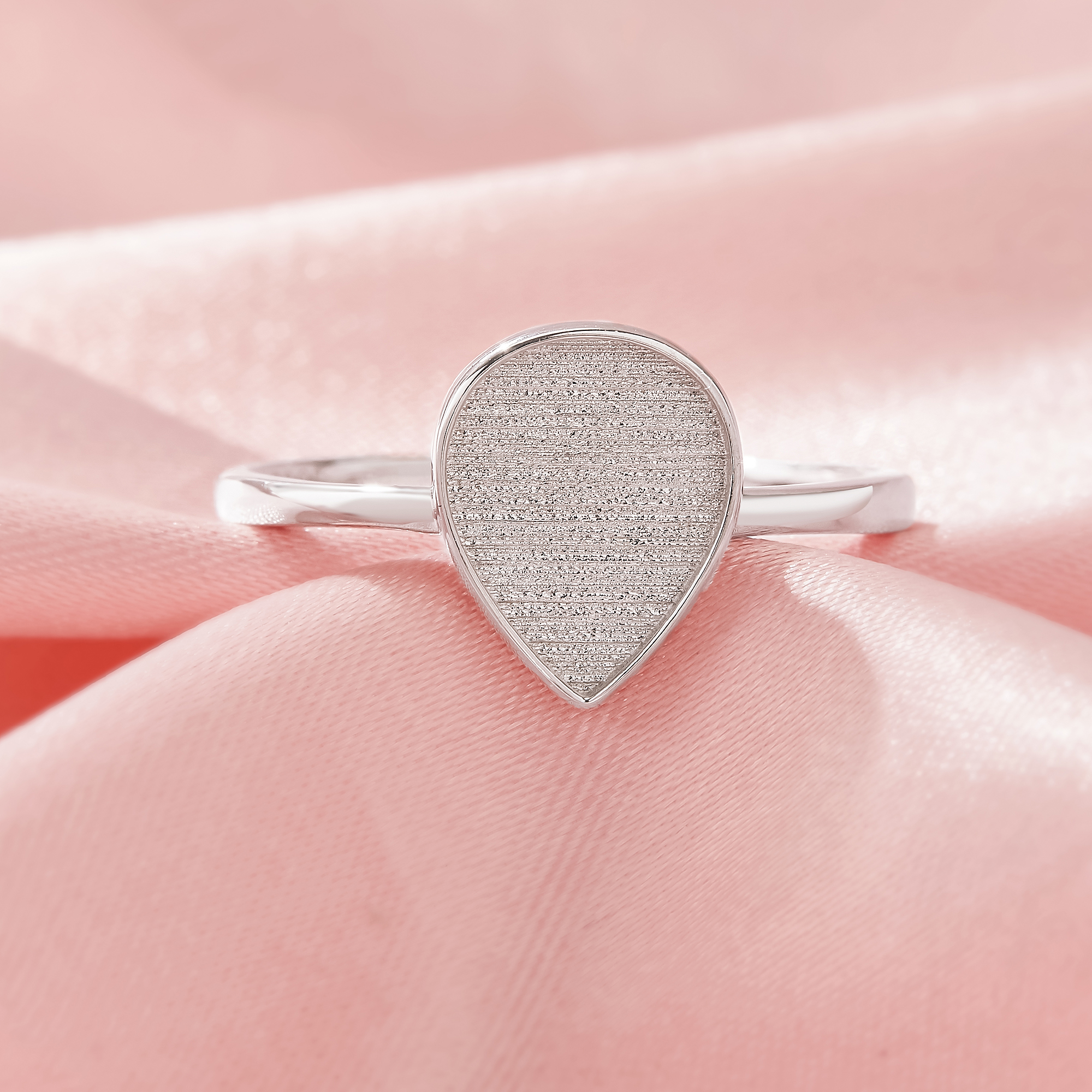 Keepsake Breast Milk Resin Stackable Pear Bezel Ring Settings,Solid 14K 18K Gold Ring,Minimalist Pear Ring,DIY Ring Blank Supplies 129498 - Click Image to Close