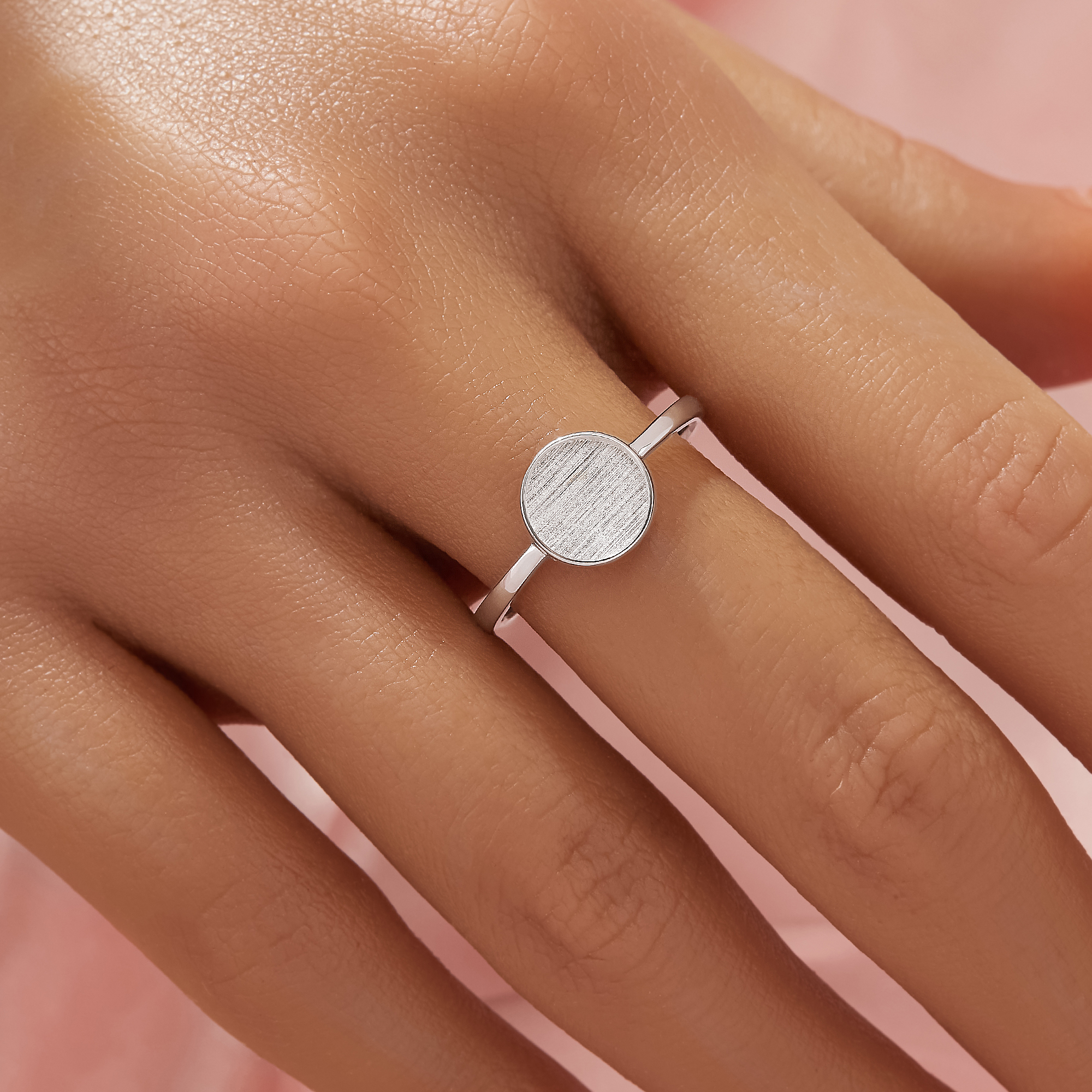 Keepsake Breast Milk Resin Stackable Round Bezel Ring Settings,Solid 14K 18K Gold Ring,Minimalist Round Ring,DIY Ring Blank Supplies 1294988 - Click Image to Close