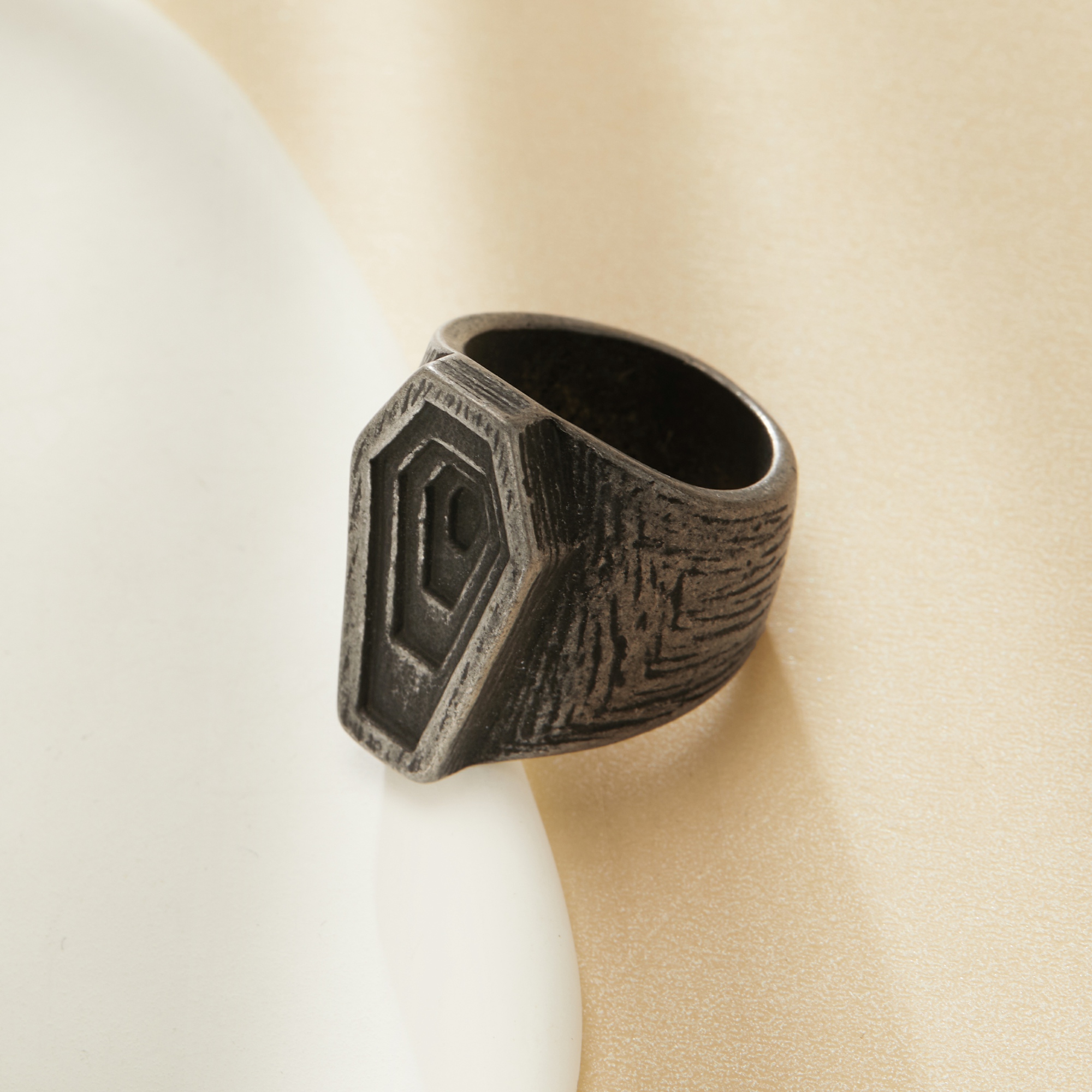 Coffin Stainless Steel Ring,Stainless Steel Coffin Baptism Ring,Religious Ring,Men's Ring,DIY Ring Supplies 1295006 - Click Image to Close