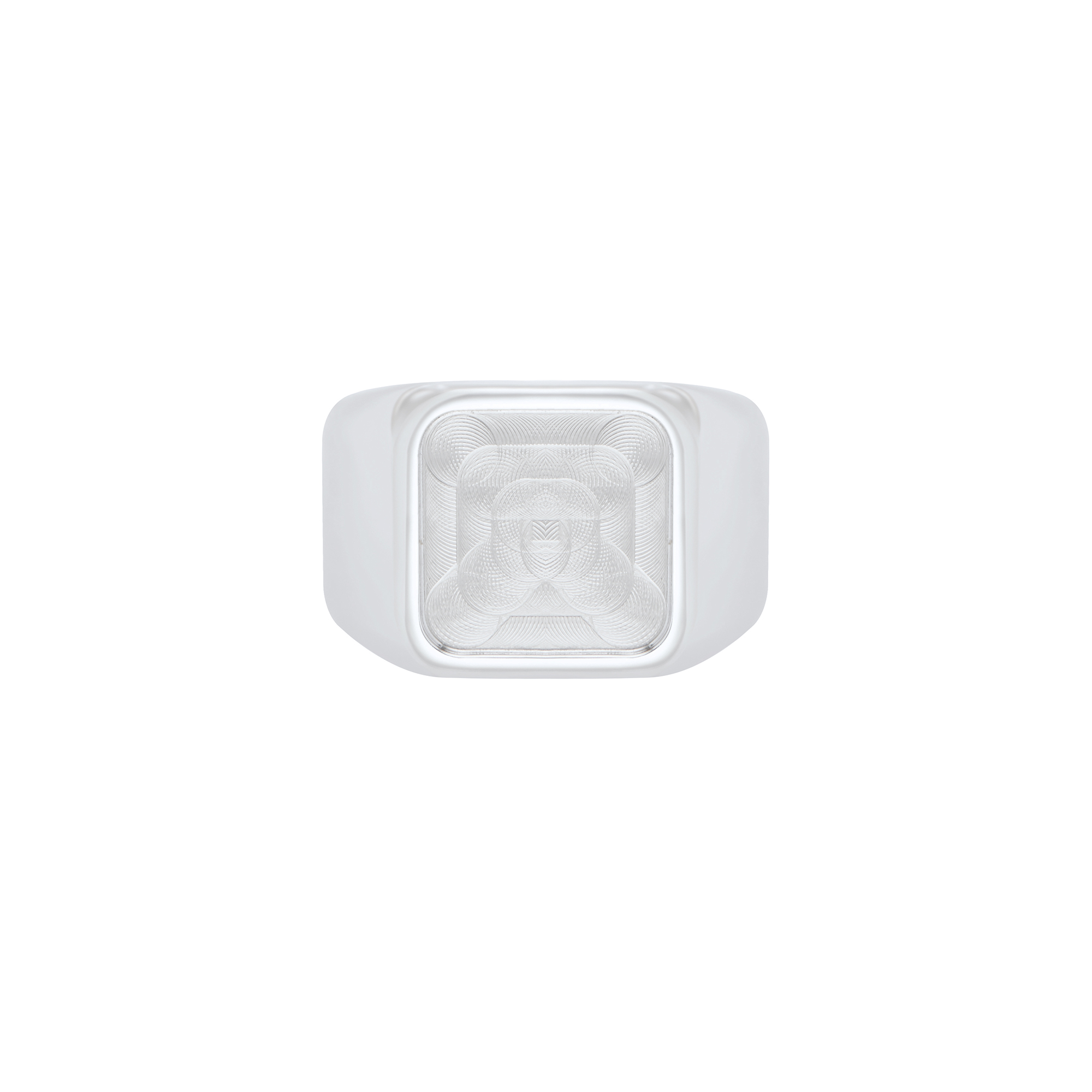 Cushion Square Stainless Steel Ring,Customized Square Photo Ring,Silver Stainless Stell Ring,DIY Ring Blank 1295017 - Click Image to Close