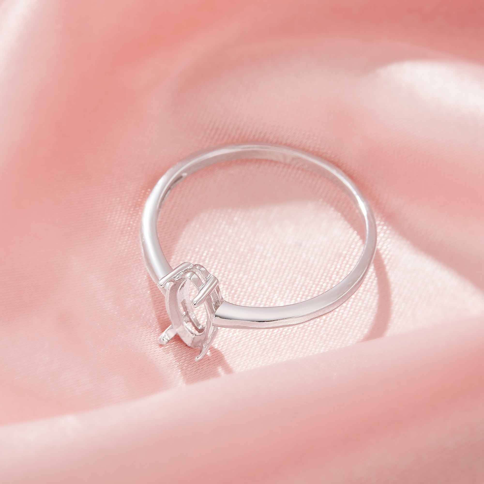 Minimalist Marquise Prong Ring Settings,Solid 14K 18K Gold Ring,Simple Marquise Ring,DIY Ring Supplies For Gemstone 1295036 - Click Image to Close