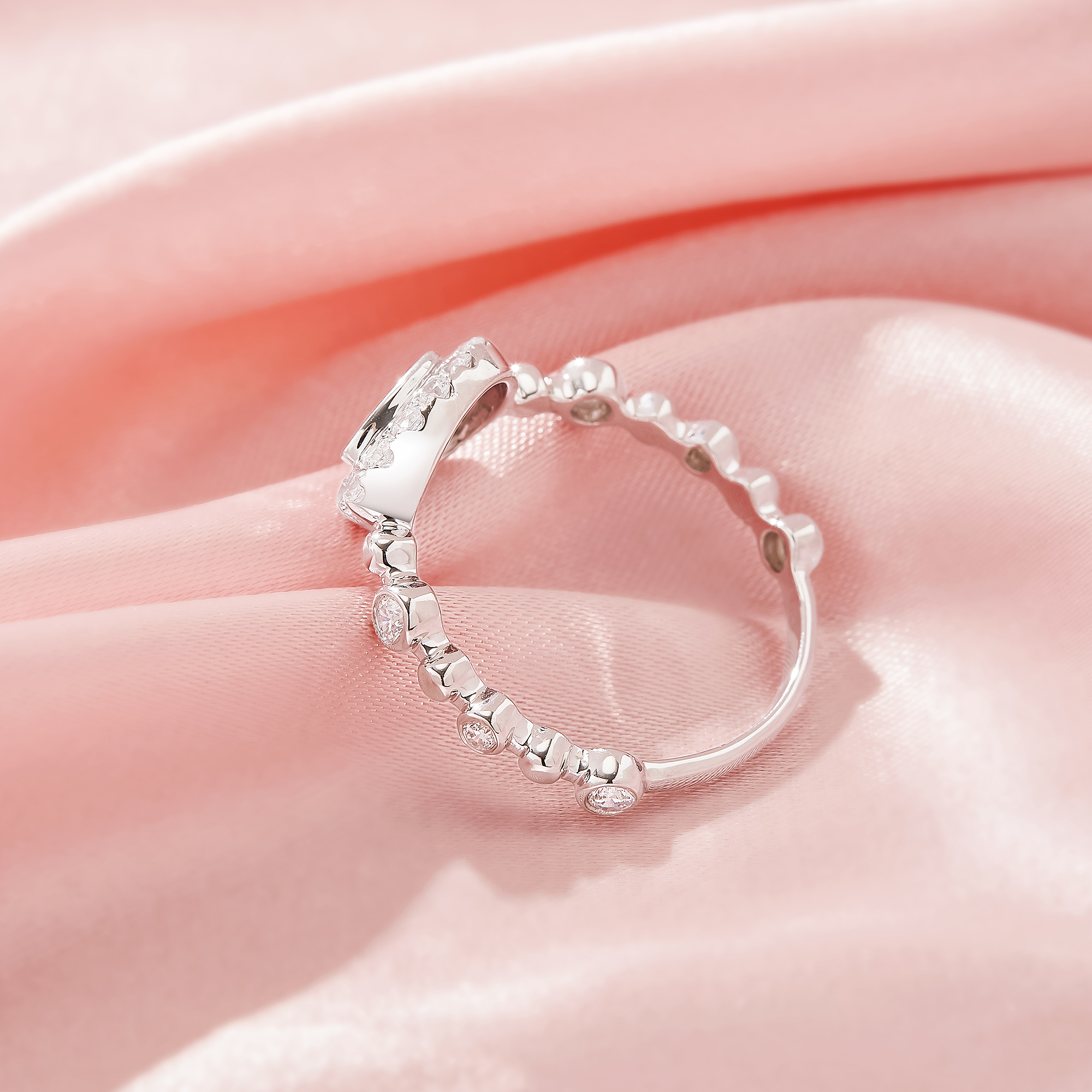 4x6MM Keepsake Breast Milk Resin Pear Bezel Ring Settings,Solid 925 Sterling Silver Ring,CZ Stone Art Deco Solid Back Ring,DIY Ring Supplies 1295039-1