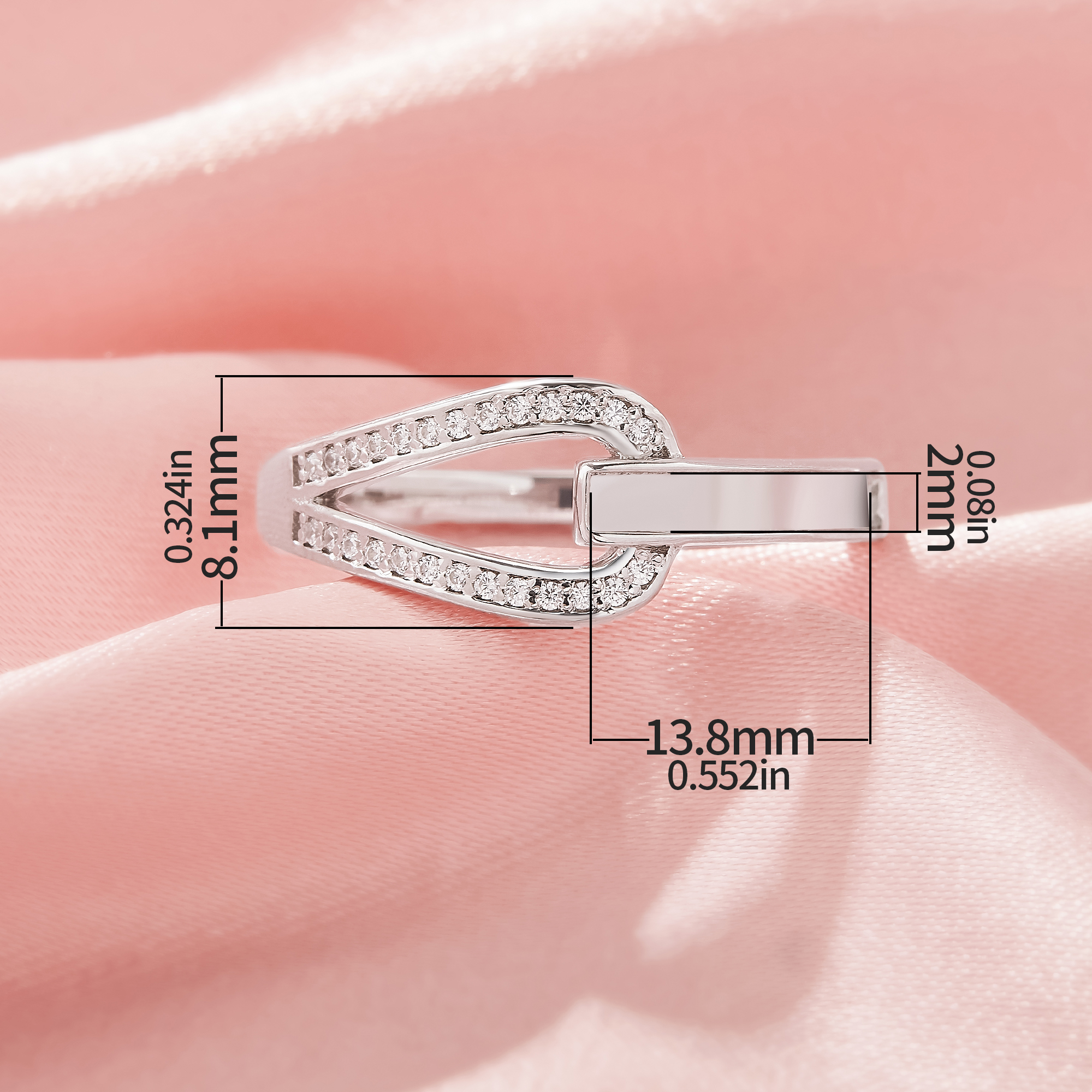 Keepsake Breast Milk Resin Channel Ring Settings,Solid 925 Sterling Silver Ring,Art Deco Solid Back Ring,DIY Ring Supplies 1295053-1