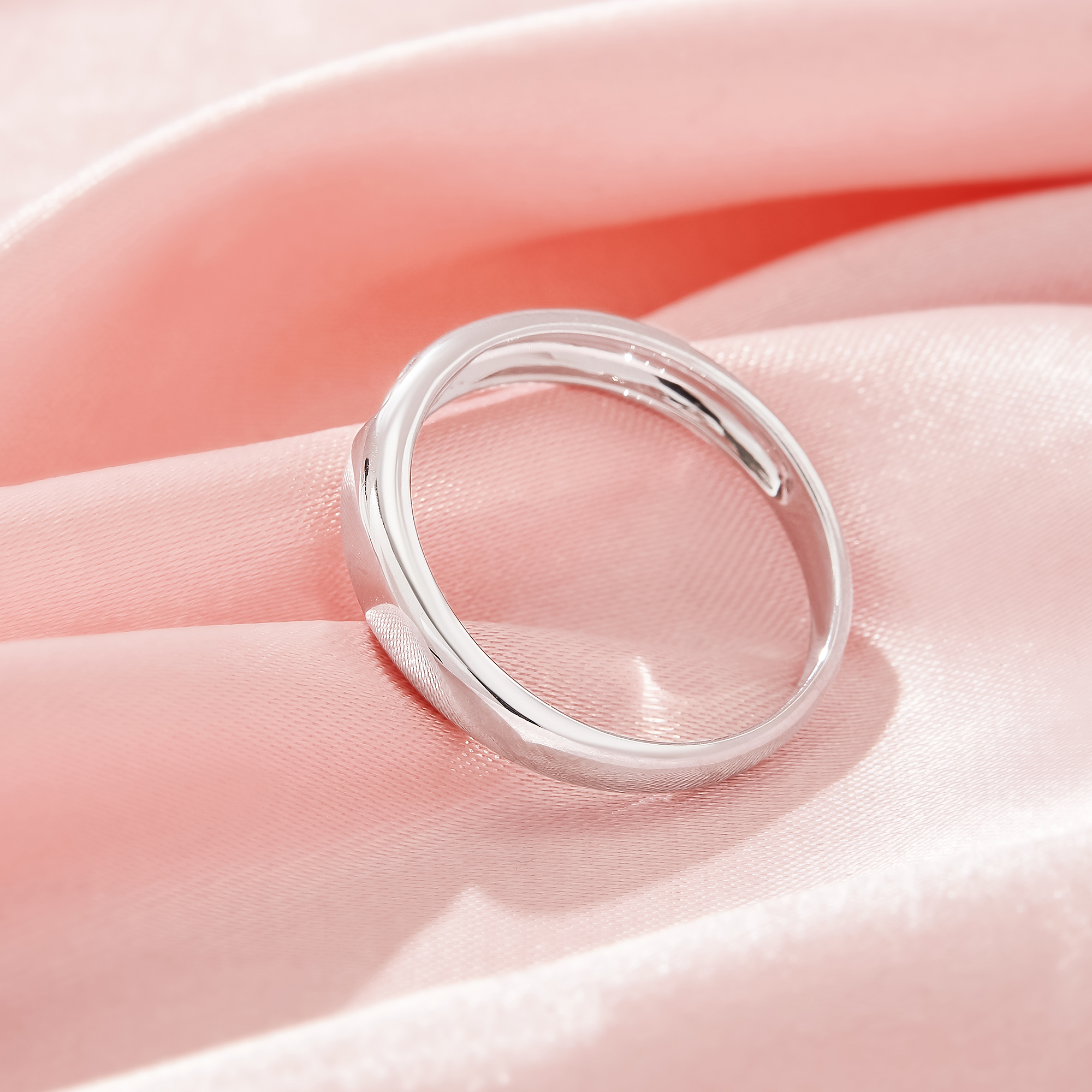 4MM Keepsake Breast Milk Resin Heart Bezel Ring Settings,Solid 925 Sterling Silver Ring,Minimalist Heart Ring,Stackable Ring,DIY Ring Supplies 1295055-1