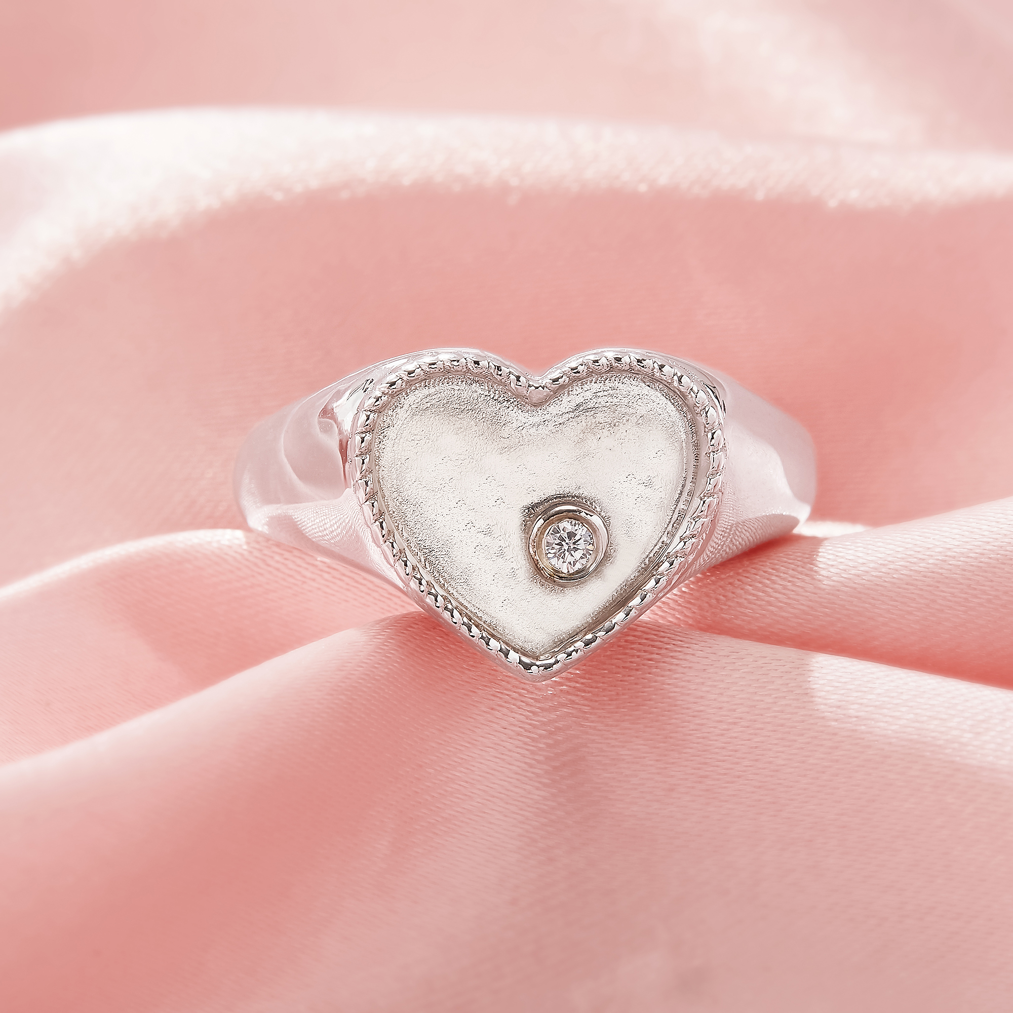Keepsake Breast Milk Resin Heart Bezel Ring Settings,Birthstone Solid 925 Sterling Silver Ring,Solid Back Heart Ring,DIY Ring Supplies 1295058-1