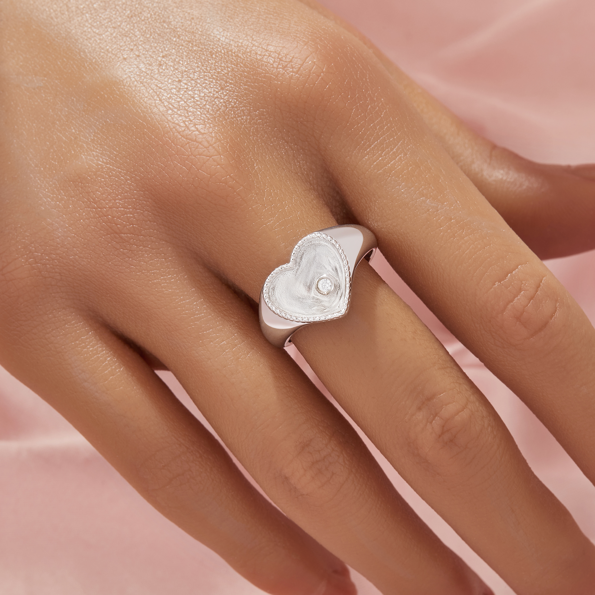 Keepsake Breast Milk Resin Heart Bezel Ring Settings,Birthstone Solid 14K 18K Gold Ring,Solid Back Heart Ring,DIY Ring Supplies 1295058 - Click Image to Close