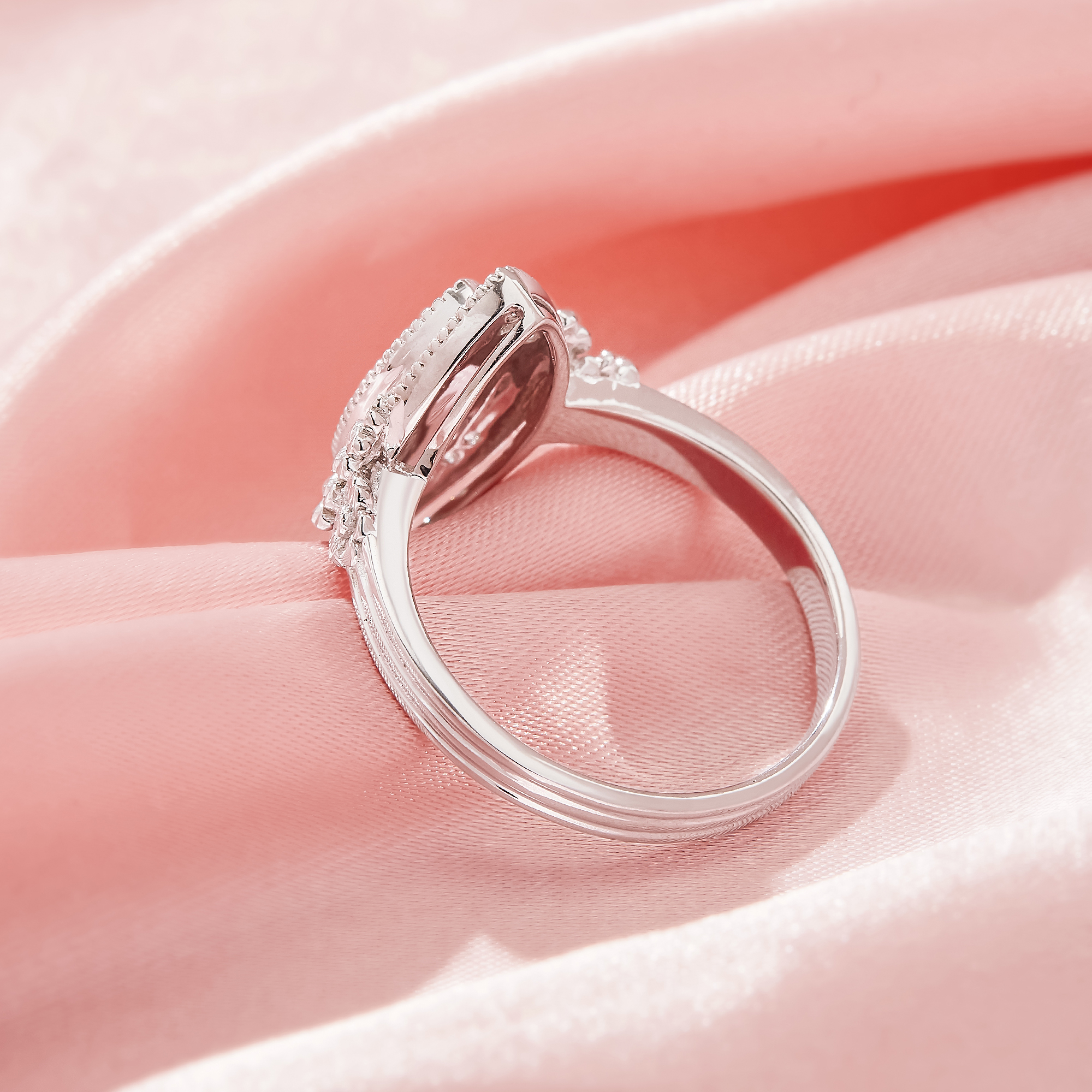 6x12MM Keepsake Breast Milk Resin Marquise Bezel Ring Settings,Daisy Flower Solid 925 Sterling Silver Ring,Solid Back Flower Art Deco Ring,DIY Ring Supplies 1295059-1