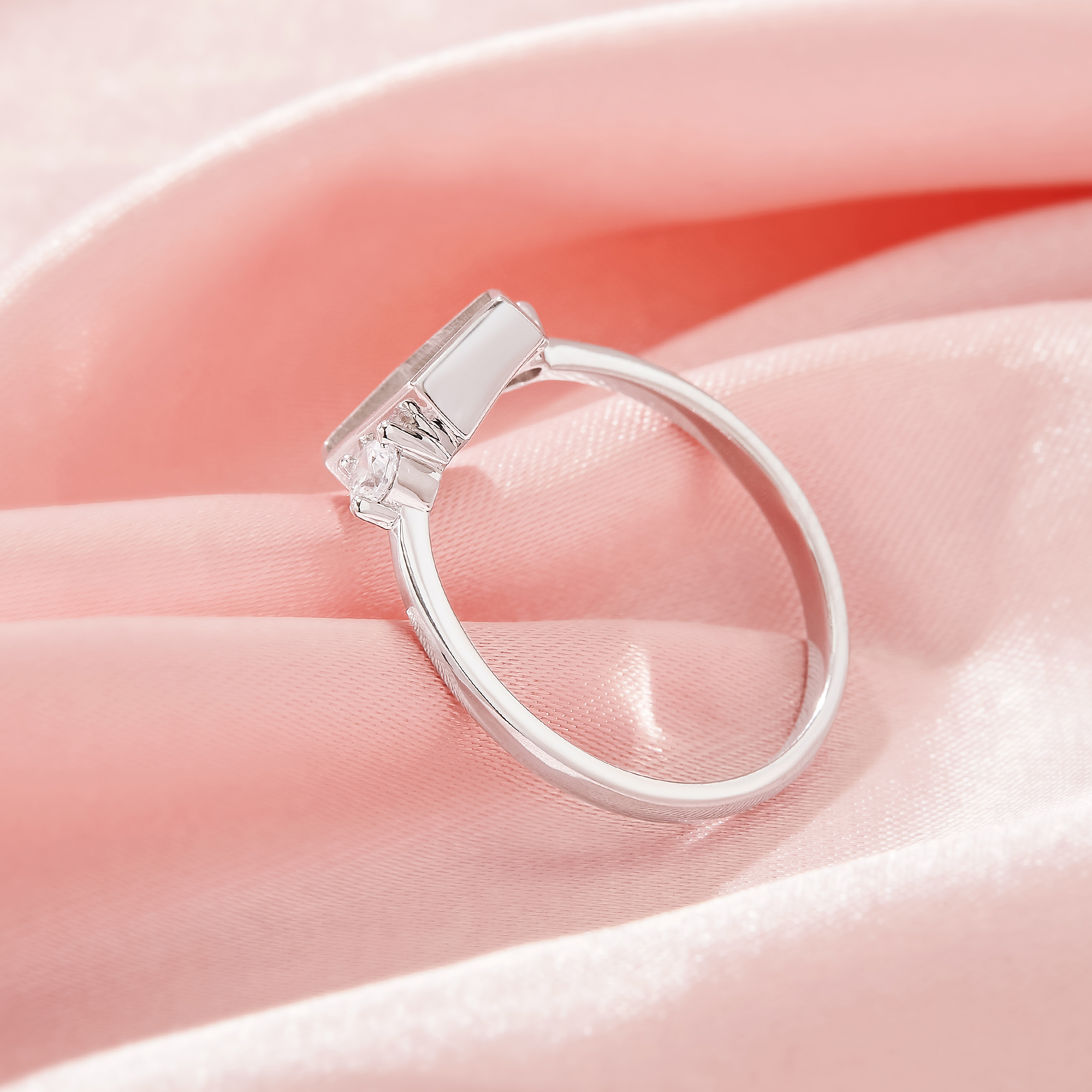 6x12MM Keepsake Breast Milk Resin Hexagon Bezel Ring Settings,Solid 925 Sterling Silver Ring,Vintage Styles Art Deco Ring,DIY Ring Supplies 1295061-1