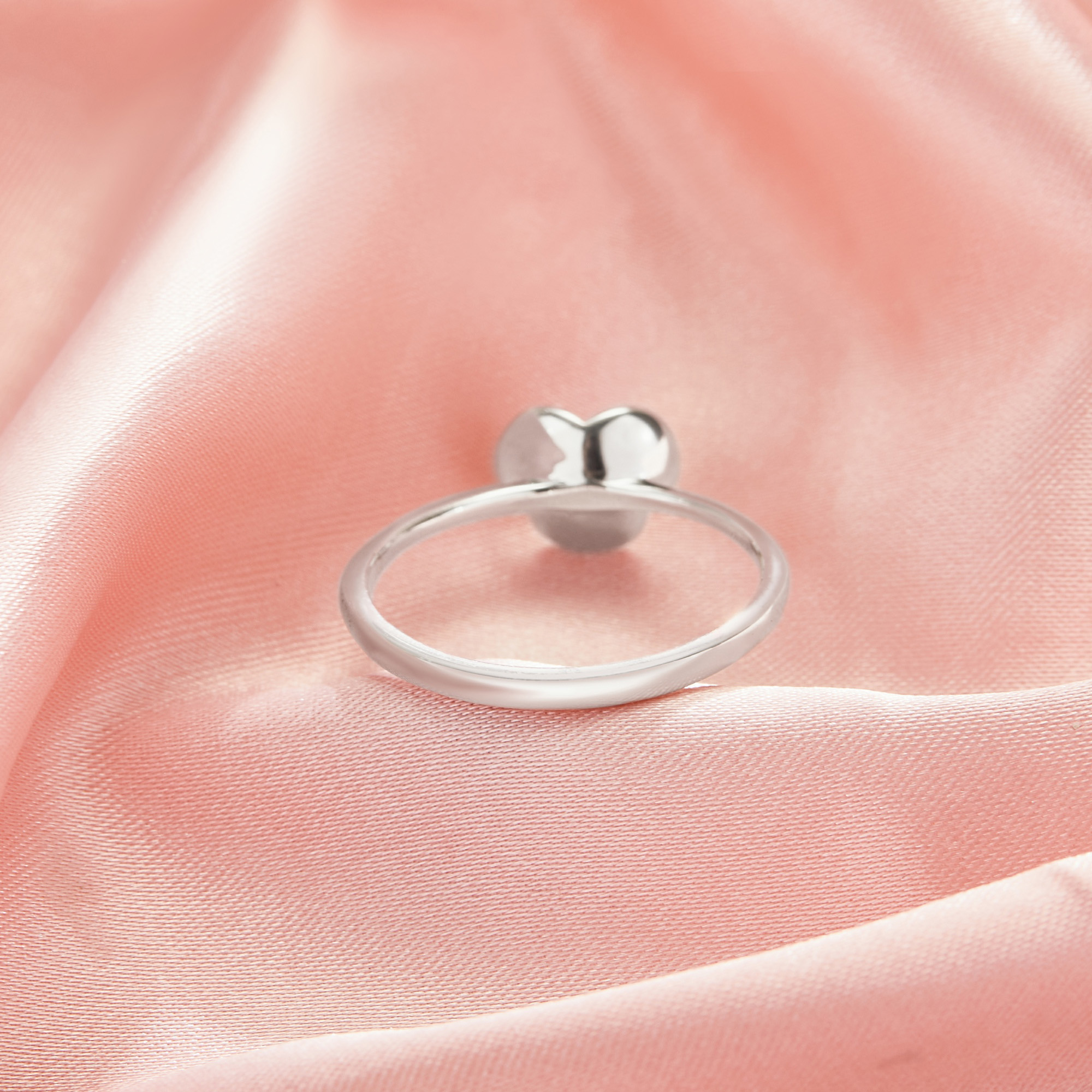 Flower Pin Ring Settings For Half Drilled Pearl Bead,Solid 14K 18K Gold Ring For Half Drilled Beads,Minimalist Ring,DIY Ring Supplies 1295070 - Click Image to Close