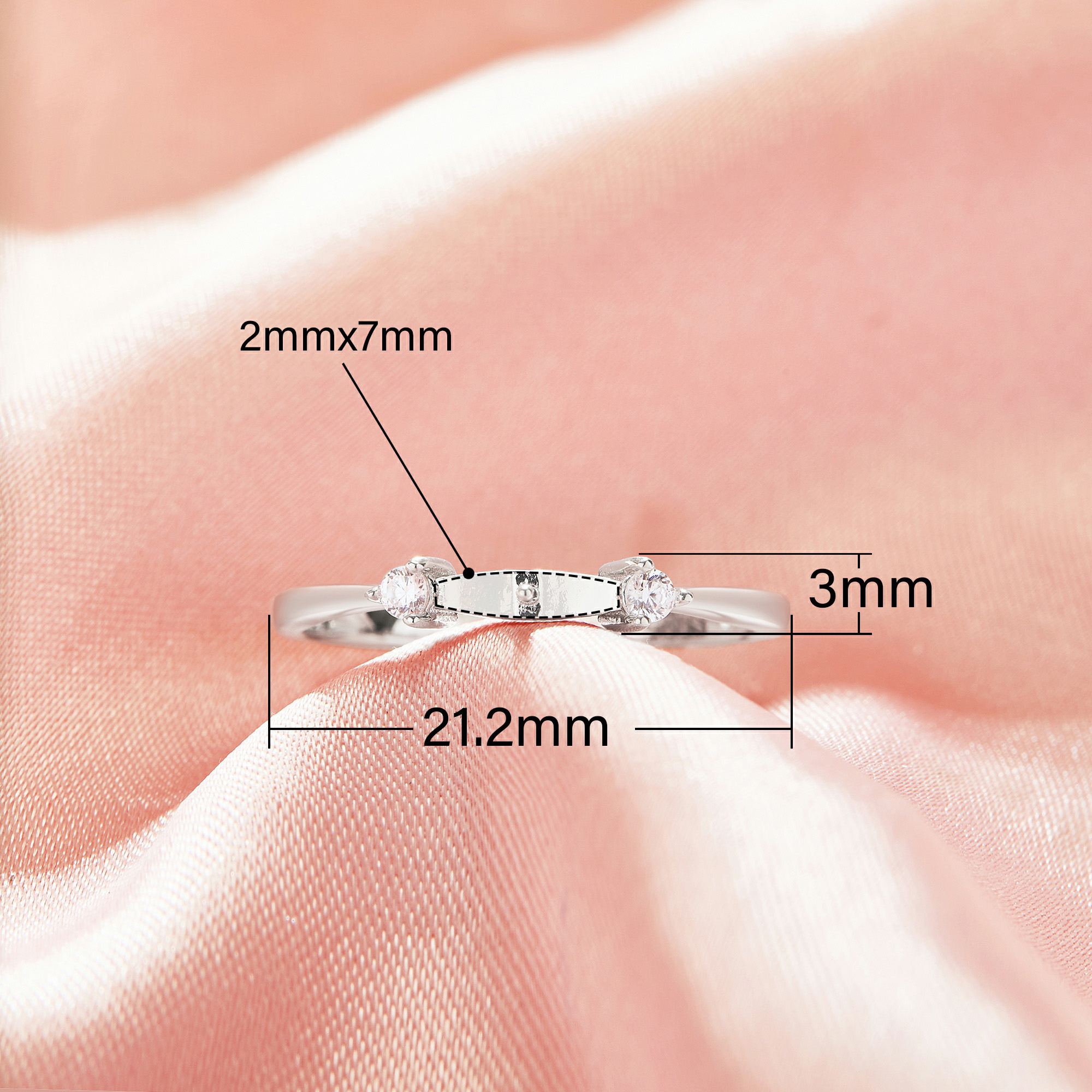 Pin Ring Settings For Half Drilled Pearl Bead,Solid 14K 18K Gold Ring For Half Drilled Beads,Vintage Style Ring,Moissanite Ring,DIY Ring Supplies 1295074 - Click Image to Close
