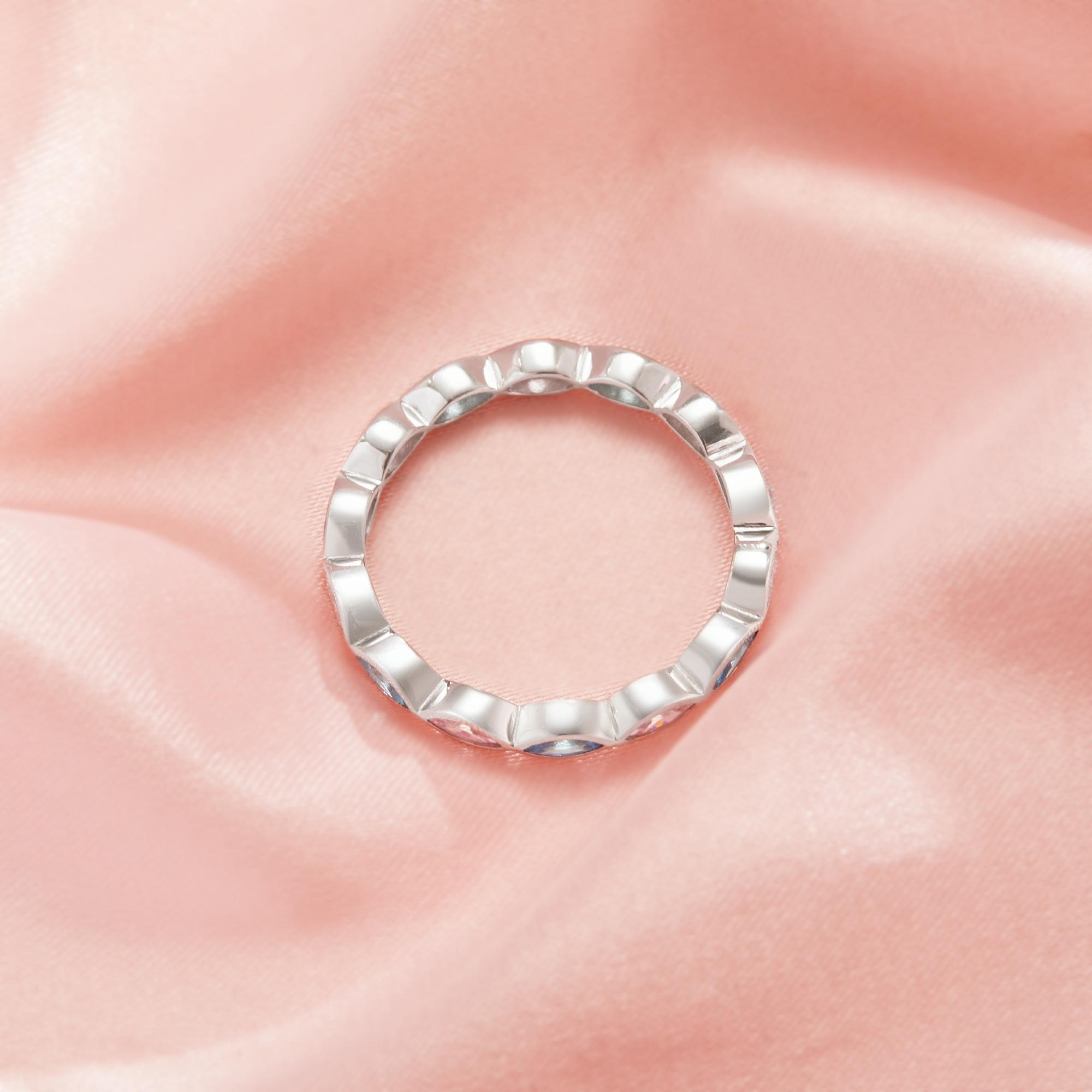 Full Band Keepsake Breast Milk Resin Marquise Bezel Ring Settings,Color CZ Birthstone Solid 925 Sterling Silver Ring,Stackable Eternity Ring 1295078