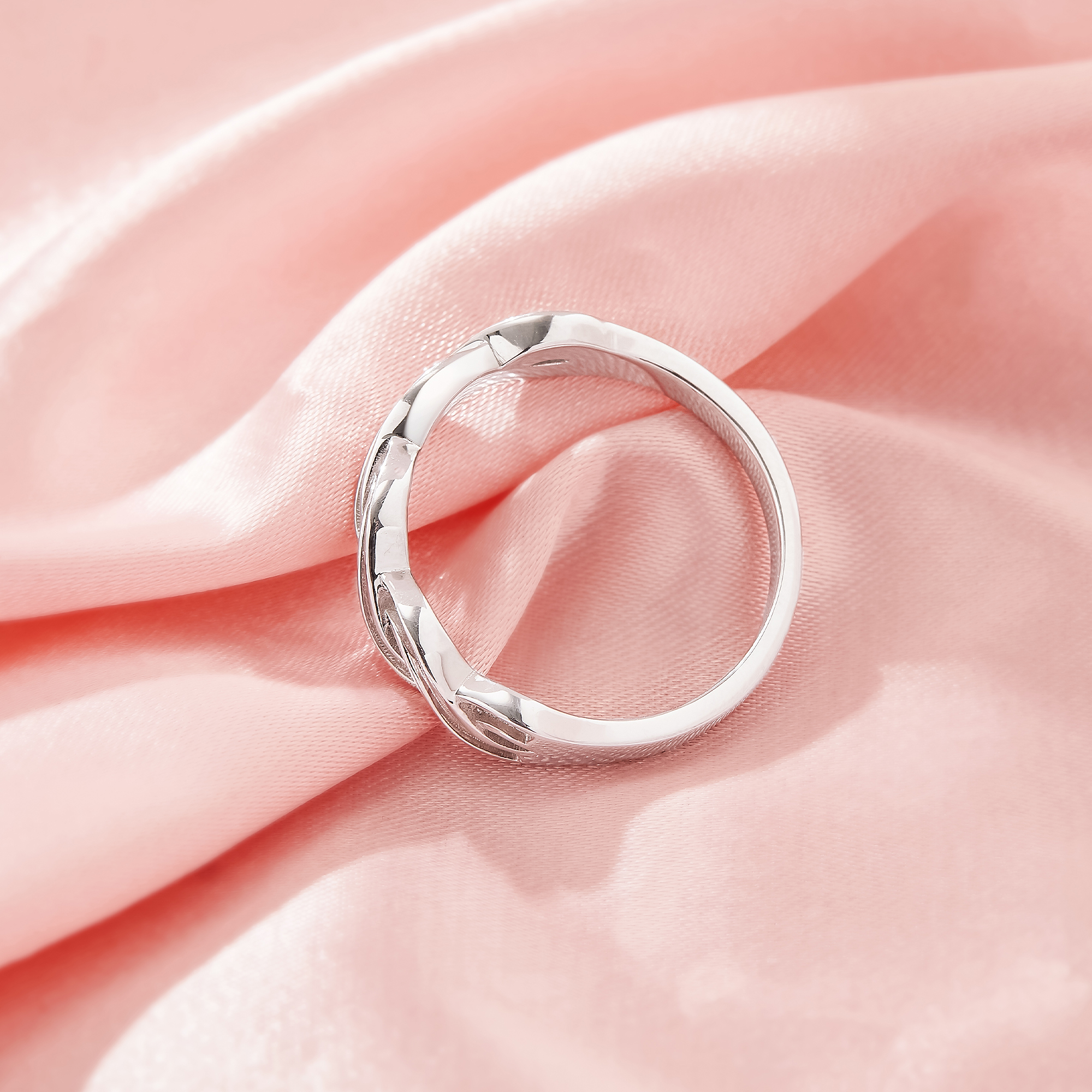 Keepsake Breast Milk Resin 1MM Channel Bezel Ring Settings,Half Band Infinity Solid 14K 18K Gold Ring,Stackable Ring,DIY Ring Supplies 1295104