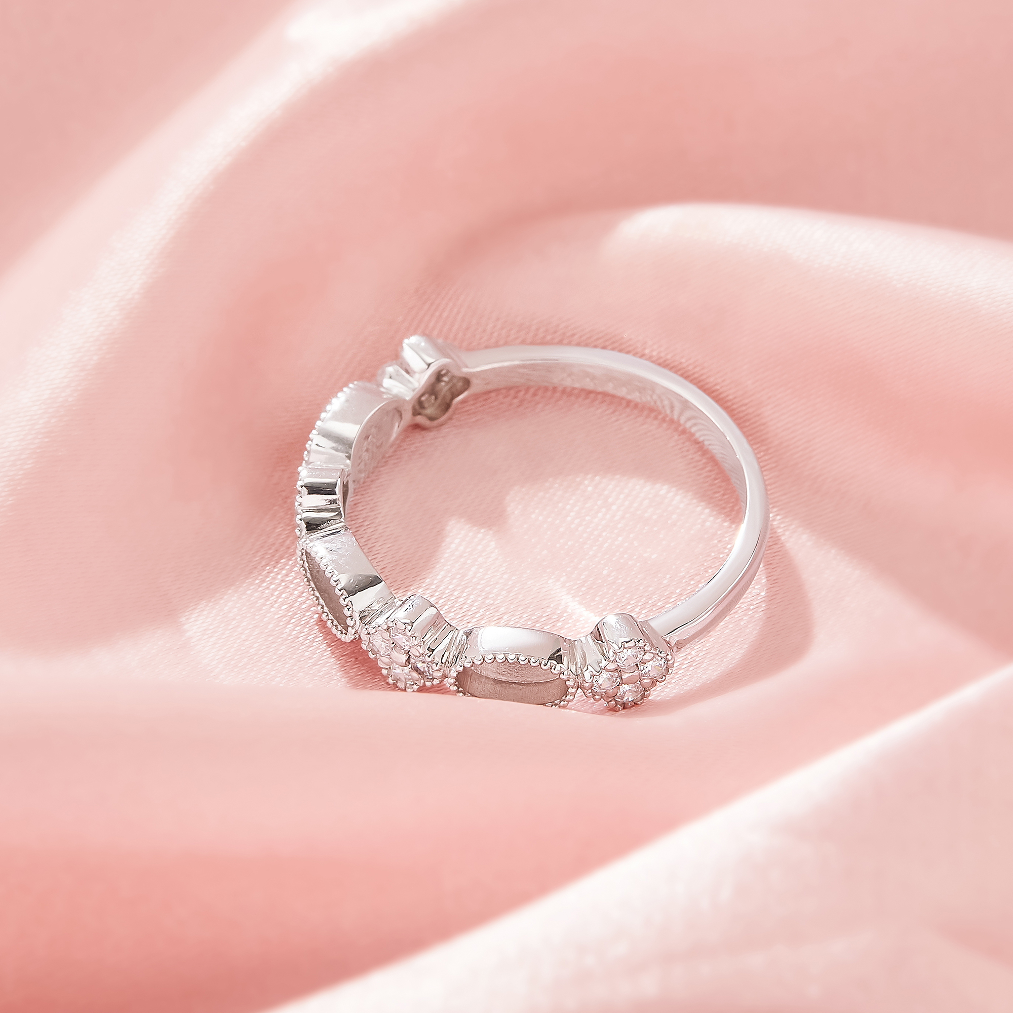 Keepsake Breast Milk Resin 3x5MM Oval Bezel Ring Settings,Lucky Four Leaf Clover Solid 14K 18K Gold Ring,DIY Ring Supplies 1295105