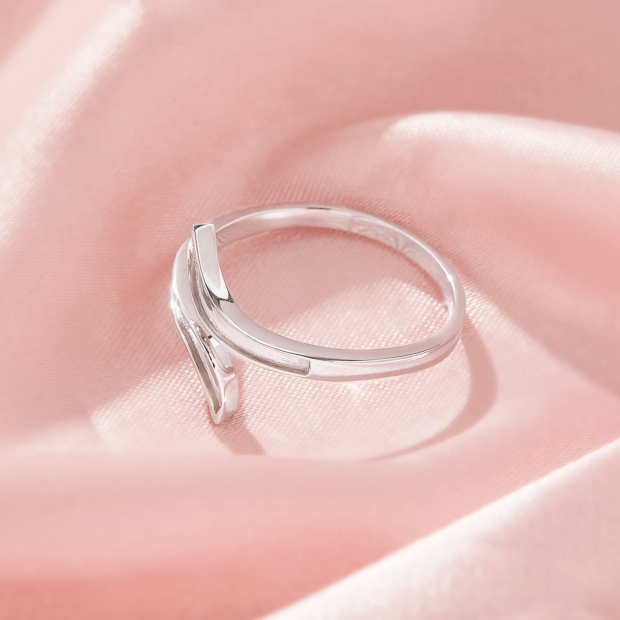 Keepsake Breast Milk Resin Channel Bezel Ring Settings,Solid 925 Sterling Silver Ring,Bypass Ring,Adjustable Ring,DIY Ring Supplies 1295106-1