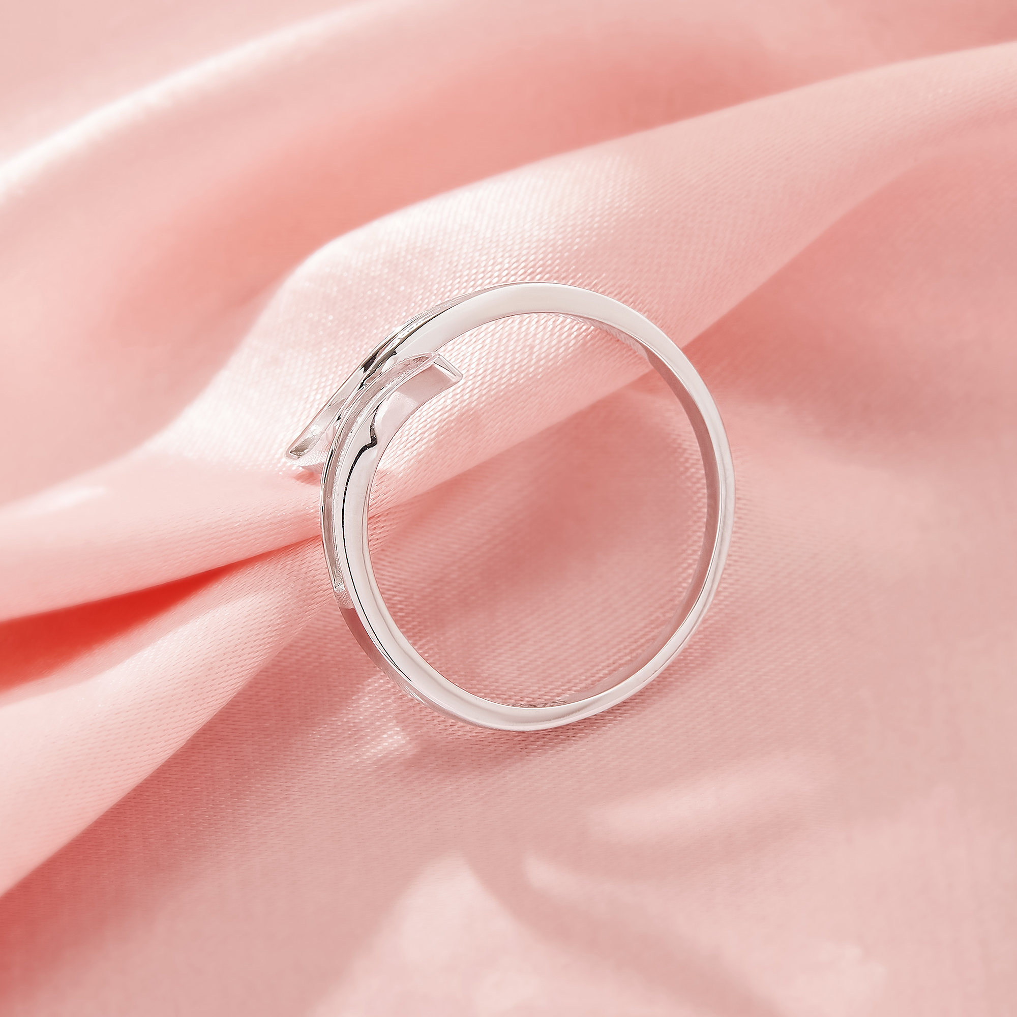 Keepsake Breast Milk Resin Channel Bezel Ring Settings,Solid 14K 18K Gold Ring,Bypass Ring,Adjustable Ring,DIY Ring Supplies 1295106