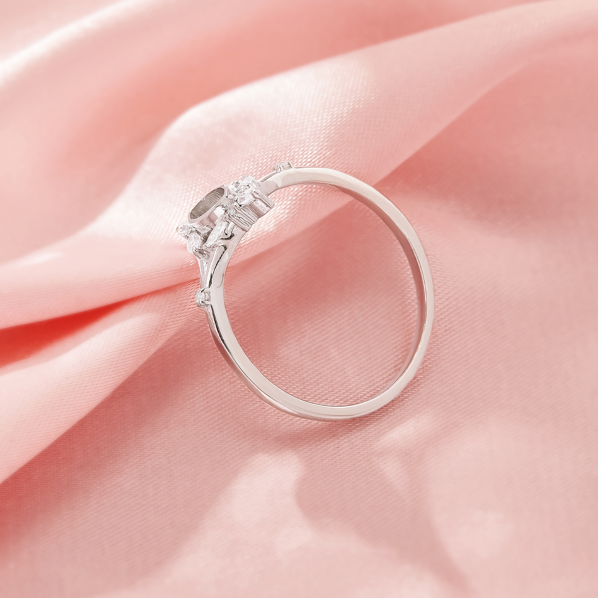 3x6MM Keepsake Breast Milk Resin Marquise Bezel Ring Settings,Split Shank Solid 925 Sterling Silver Ring,Art Deco Marquise Ring,DIY Ring Supplies 1295107-1