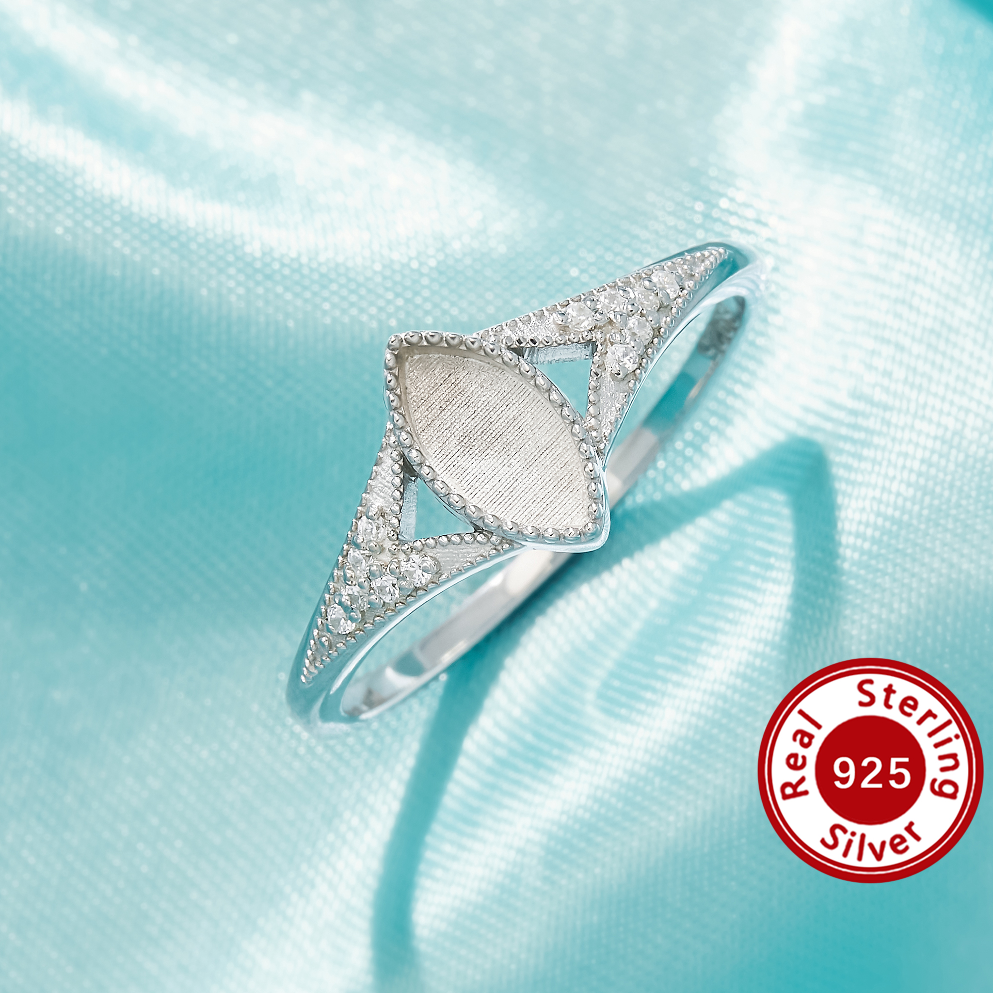 Keepsake Breast Milk Resin Marquise Bezel Ring Settings,Marquise Bezel Vintage Styles Ring,DIY Ring Supplies 1295142-1