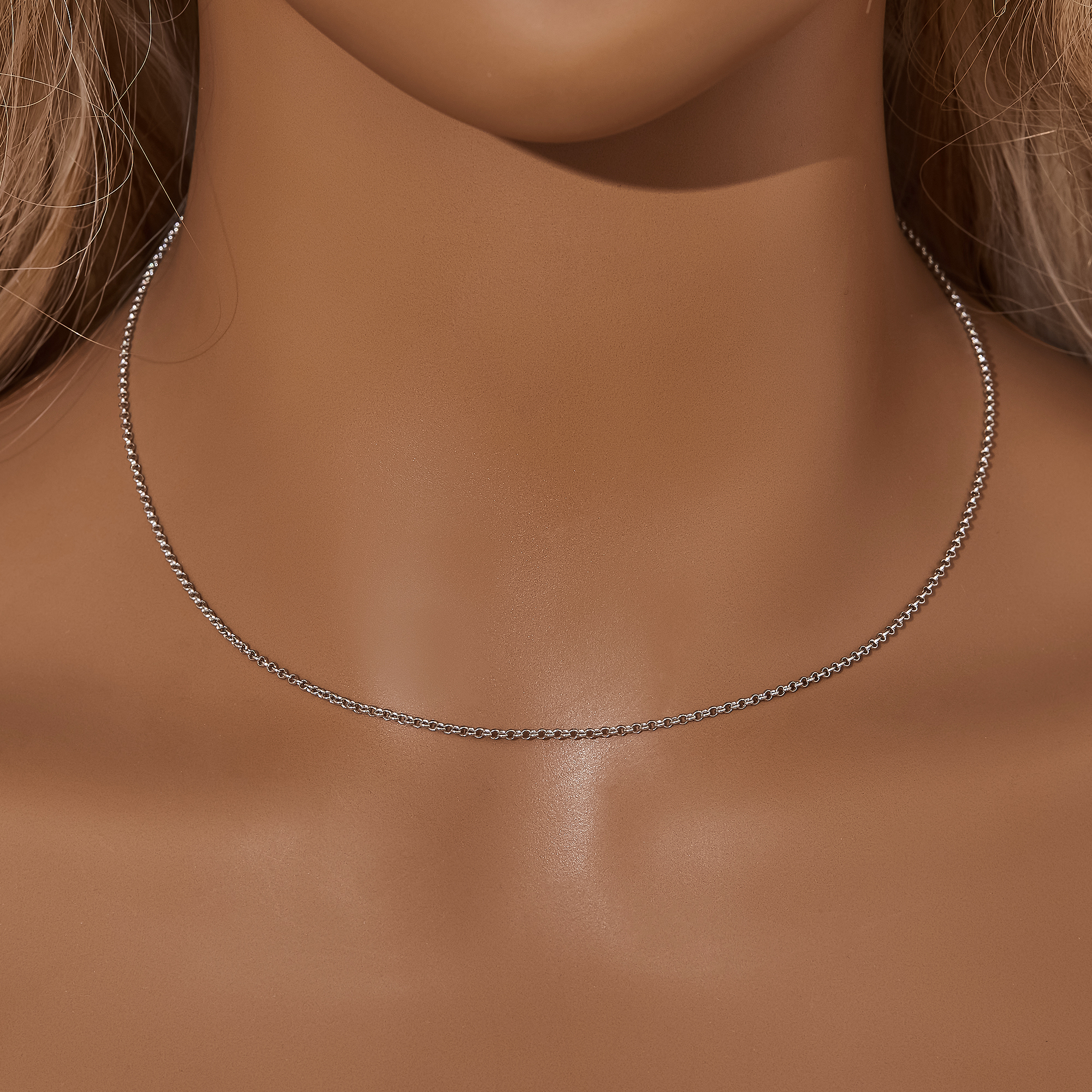 1.6MM Cable Round Chain Necklace with Extension Chain,Solid 925 Sterling Silver Necklace Chain,DIY Necklace Supplies 16''+2'' Extension Chain 1314031 - Click Image to Close