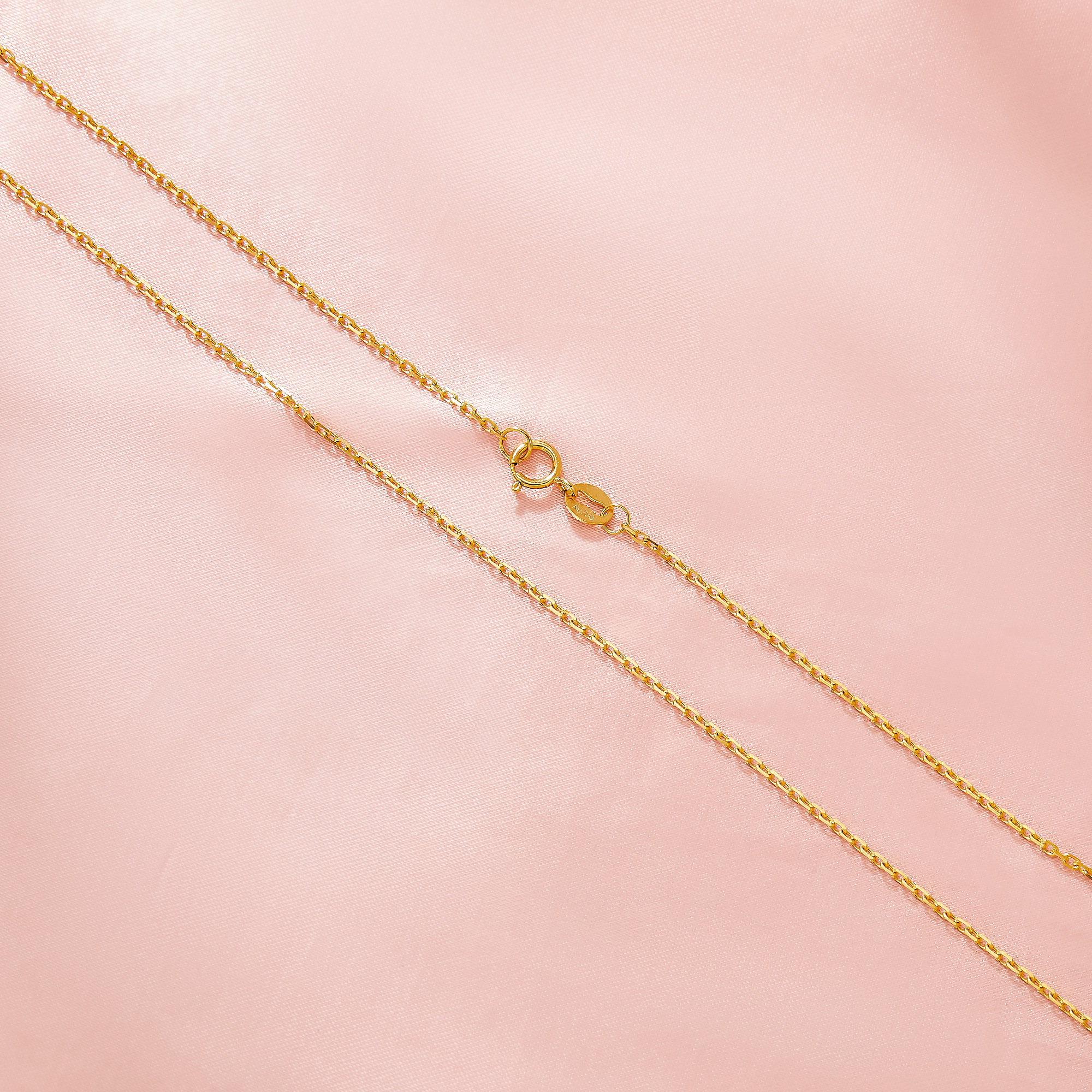1MM Cable Oval Chain Necklace,Solid 18K Gold Necklace Chain,Minimalist Chain Necklace,DIY Necklace Supplies 1315036 - Click Image to Close