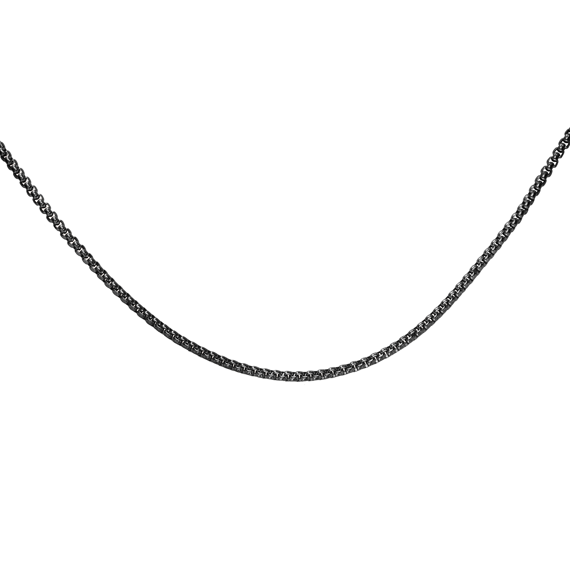 Simple Stainless Steel Box Chain Necklace,Silver Black Rose Gold Box Chain Necklace,Minimalist Box Chain,DIY Chain Necklace Supplies 1320049 - Click Image to Close
