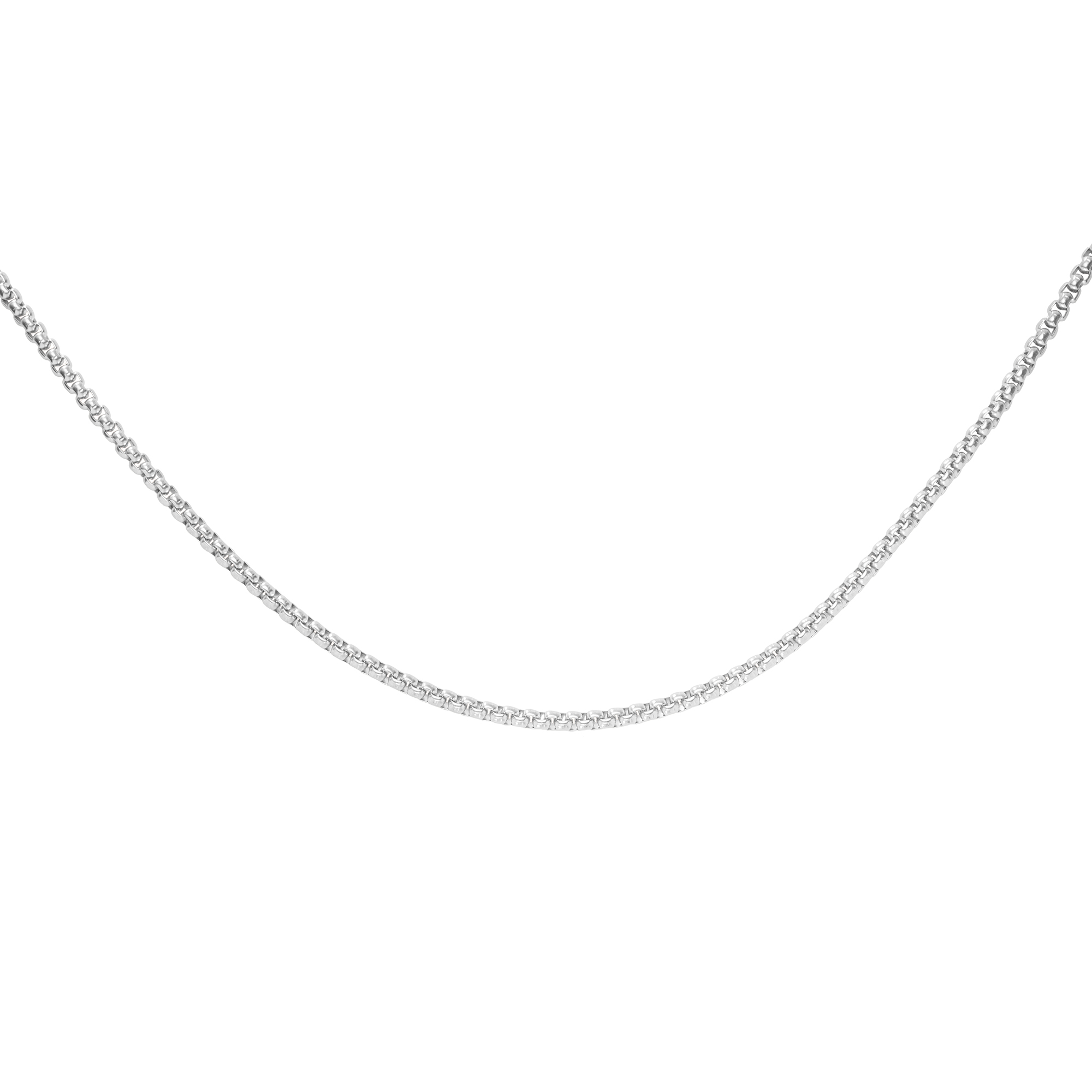 Simple Stainless Steel Box Chain Necklace,Silver Black Rose Gold Box Chain Necklace,Minimalist Box Chain,DIY Chain Necklace Supplies 1320049 - Click Image to Close
