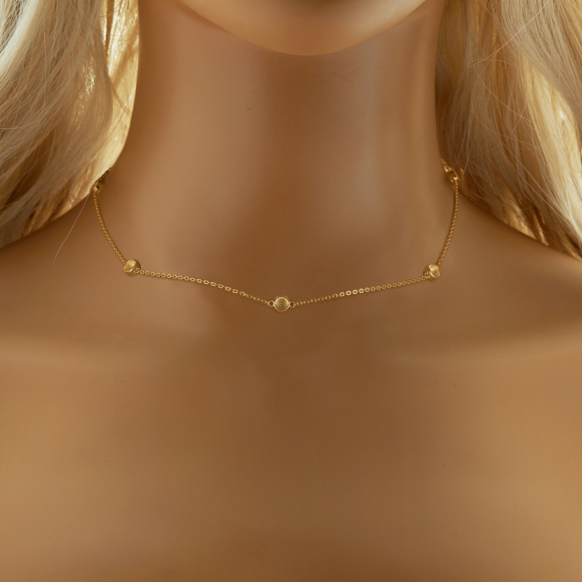 Six Stones 4MM Keepsake Breast Milk Resin Round Bezel Necklace Settings,Solid 14K 18K Gold Necklace,Minimalist DIY Necklace Supplies 1320053 - Click Image to Close