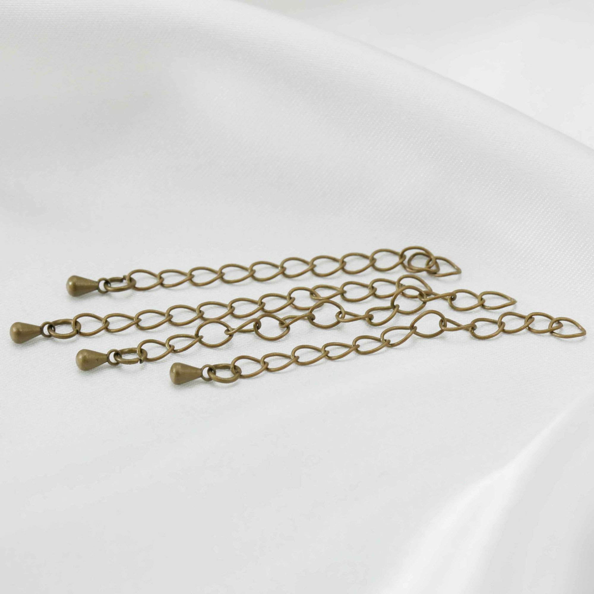 20Pcs 2Inches Brass Bronze Antiqued Extension Chain for DIY Necklace 1321008 - Click Image to Close
