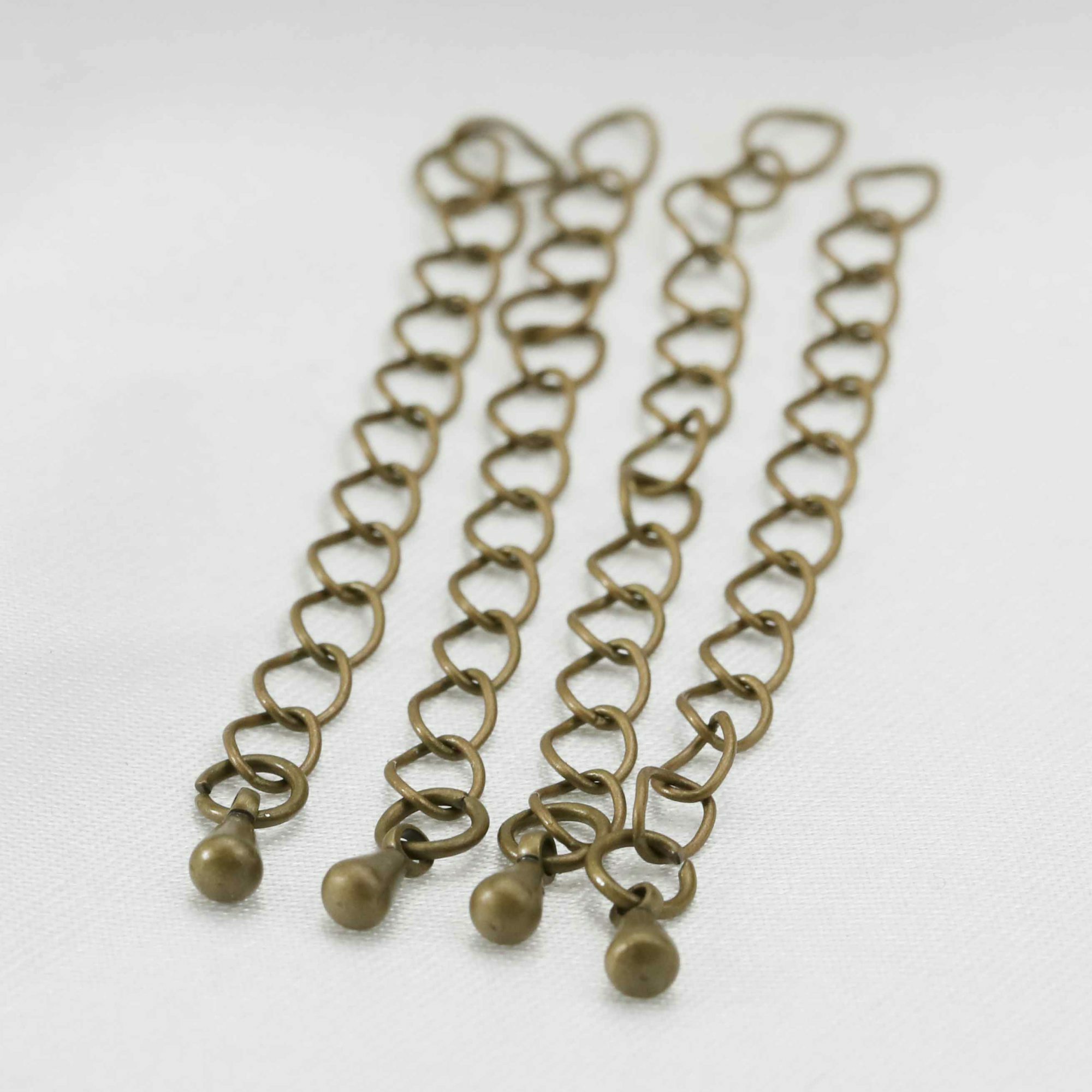 20Pcs 2Inches Brass Bronze Antiqued Extension Chain for DIY Necklace 1321008 - Click Image to Close