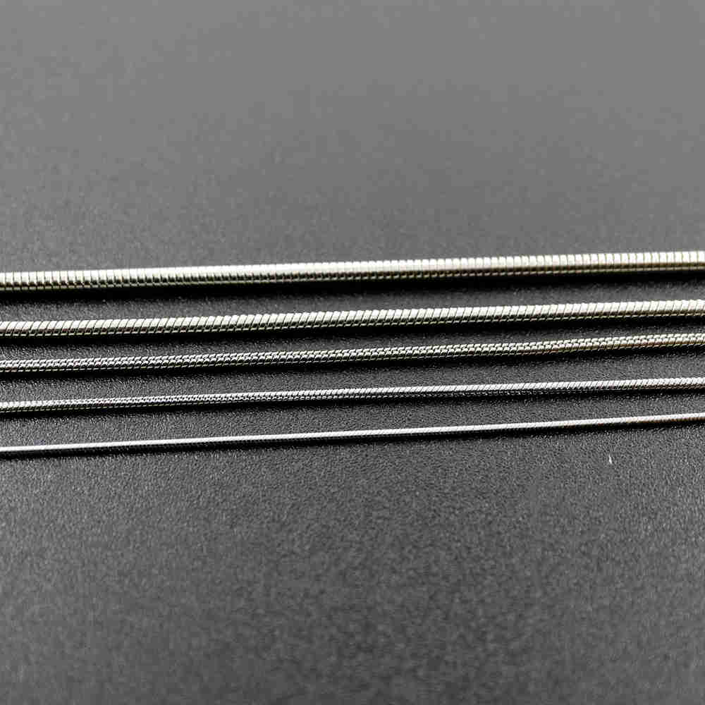6pcs 0.9-2.4mm thick stainless steel snake chain necklace 22-35inches DIY necklace supplies 1322045 - Click Image to Close