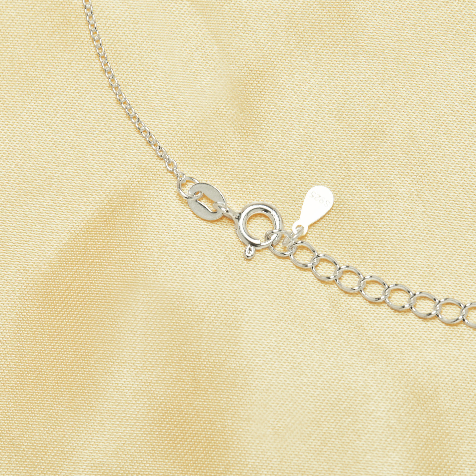 1Pcs No plated Original Silver Color Simple Cable Oval Chain Necklace with Extension Chain,Solid 925 Sterling Solid Silver DIY Necklace Chain Supplies 18''+2'' 1322064 - Click Image to Close