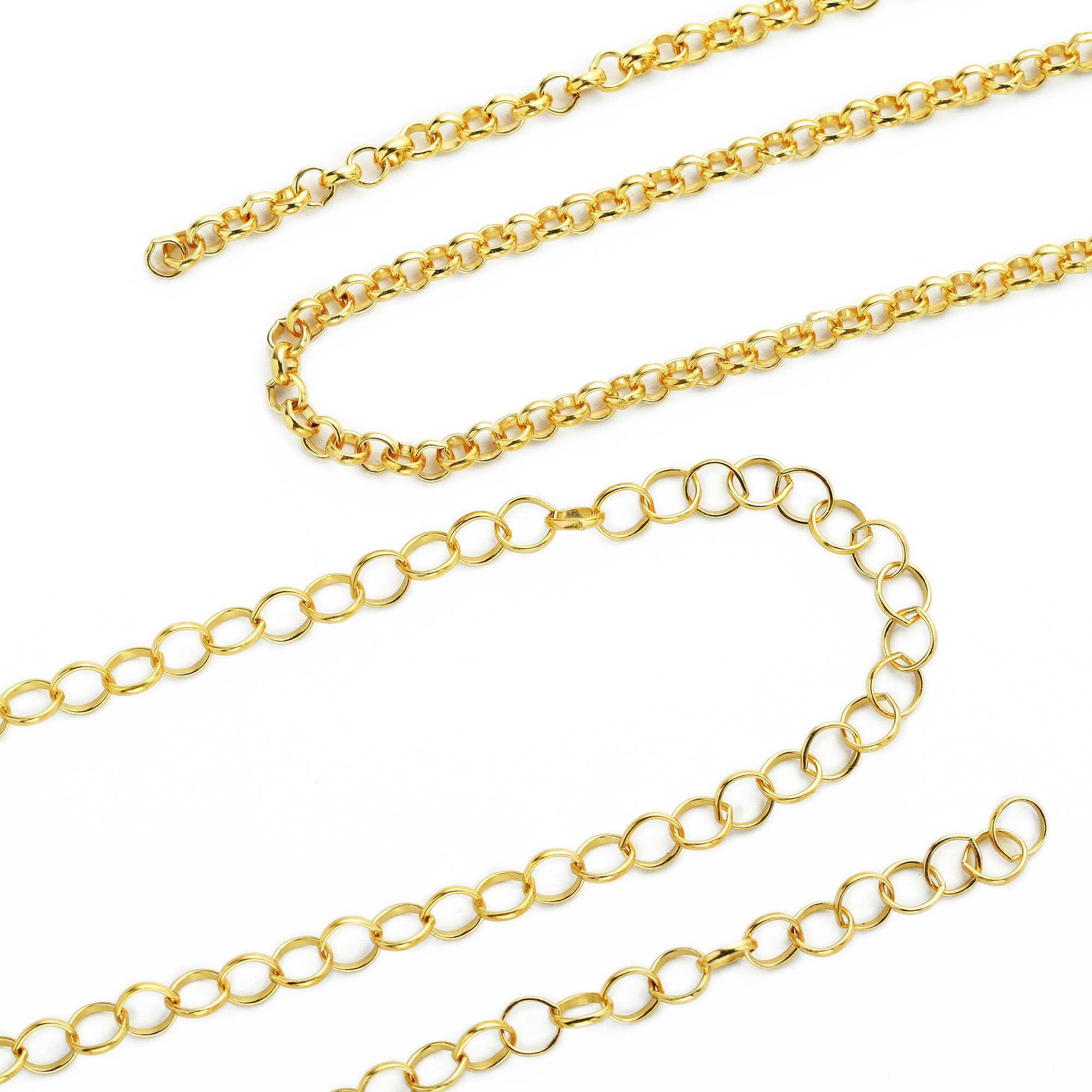 0.5Meter Cable Round Chain Necklace,14k Gold Filled Necklace Chain,Simple Necklace Chain,DIY Necklace Supplies 1325011 - Click Image to Close