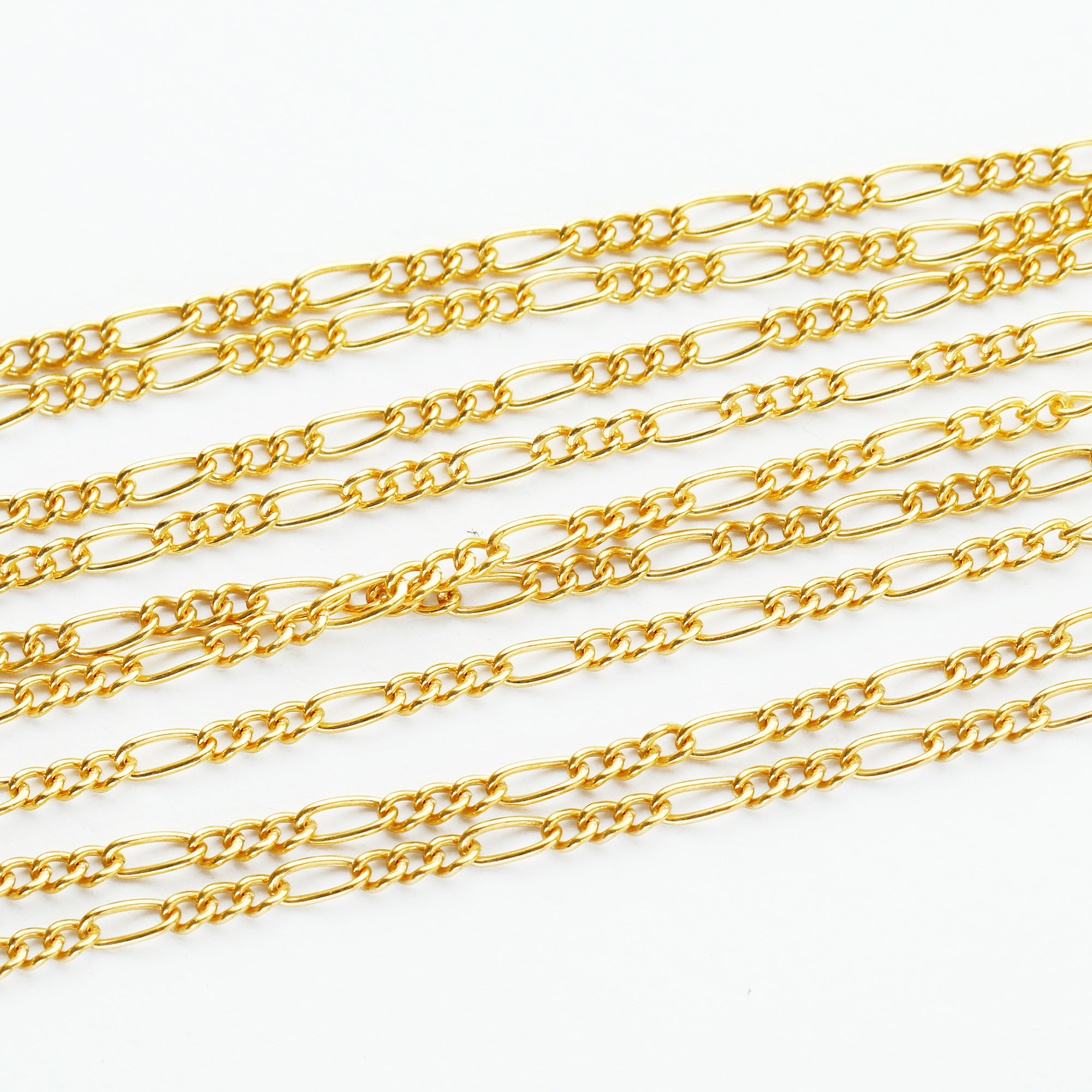 0.5Meter Figaro Chain Necklace,14k Gold Filled Necklace Chain,Simple Necklace Chain,DIY Necklace Supplies 1325012 - Click Image to Close