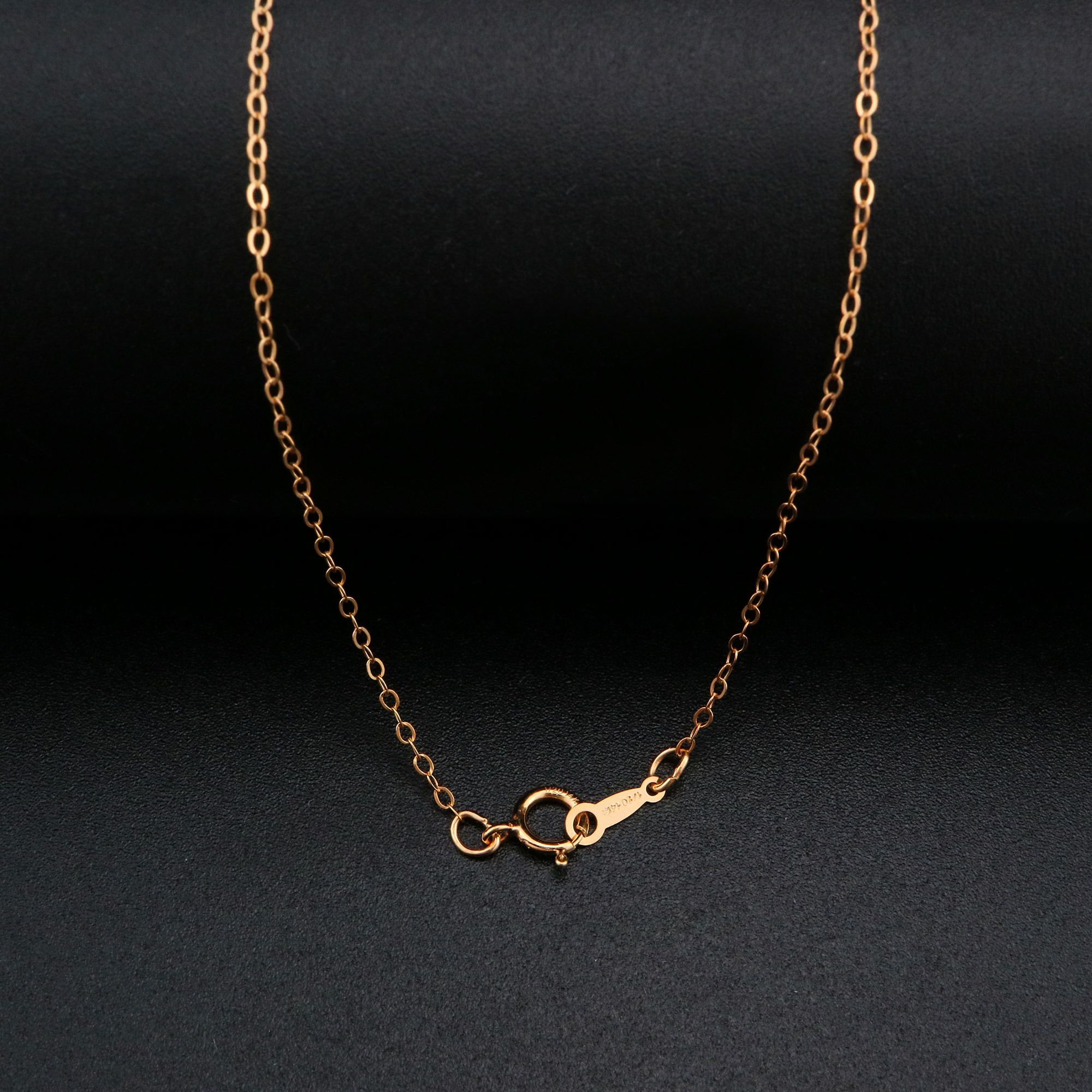 1.3MM 14K Rose Gold Filled Necklace O Chain DIY Supplies Findings 1329004 - Click Image to Close