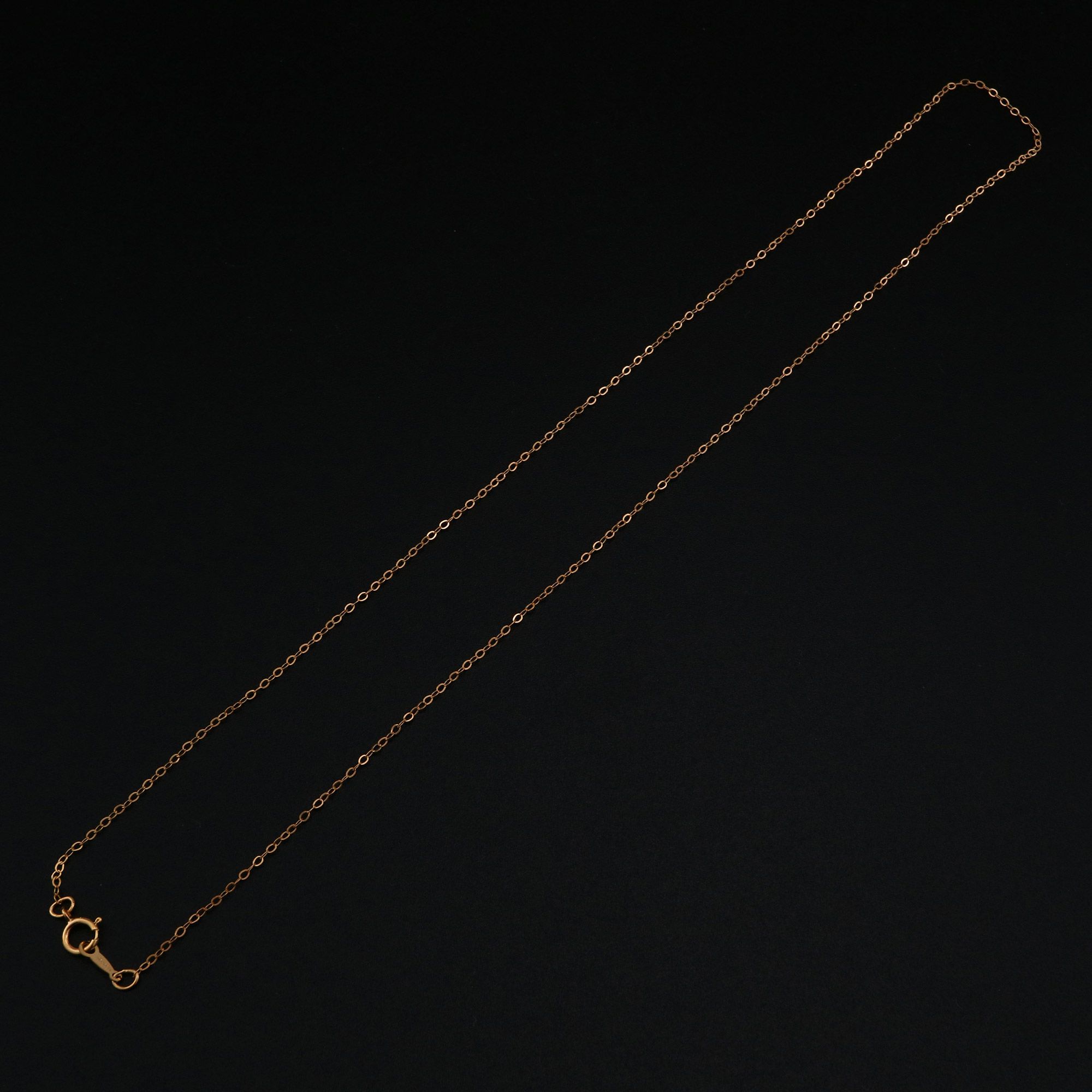 1.3MM 14K Rose Gold Filled Necklace O Chain DIY Supplies Findings 1329004 - Click Image to Close