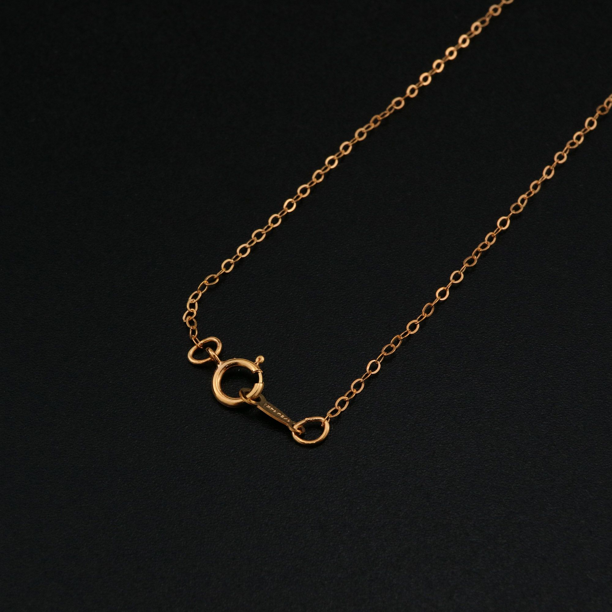 1.3MM 14K Rose Gold Filled Necklace O Chain DIY Supplies Findings 1329004 - Click Image to Close