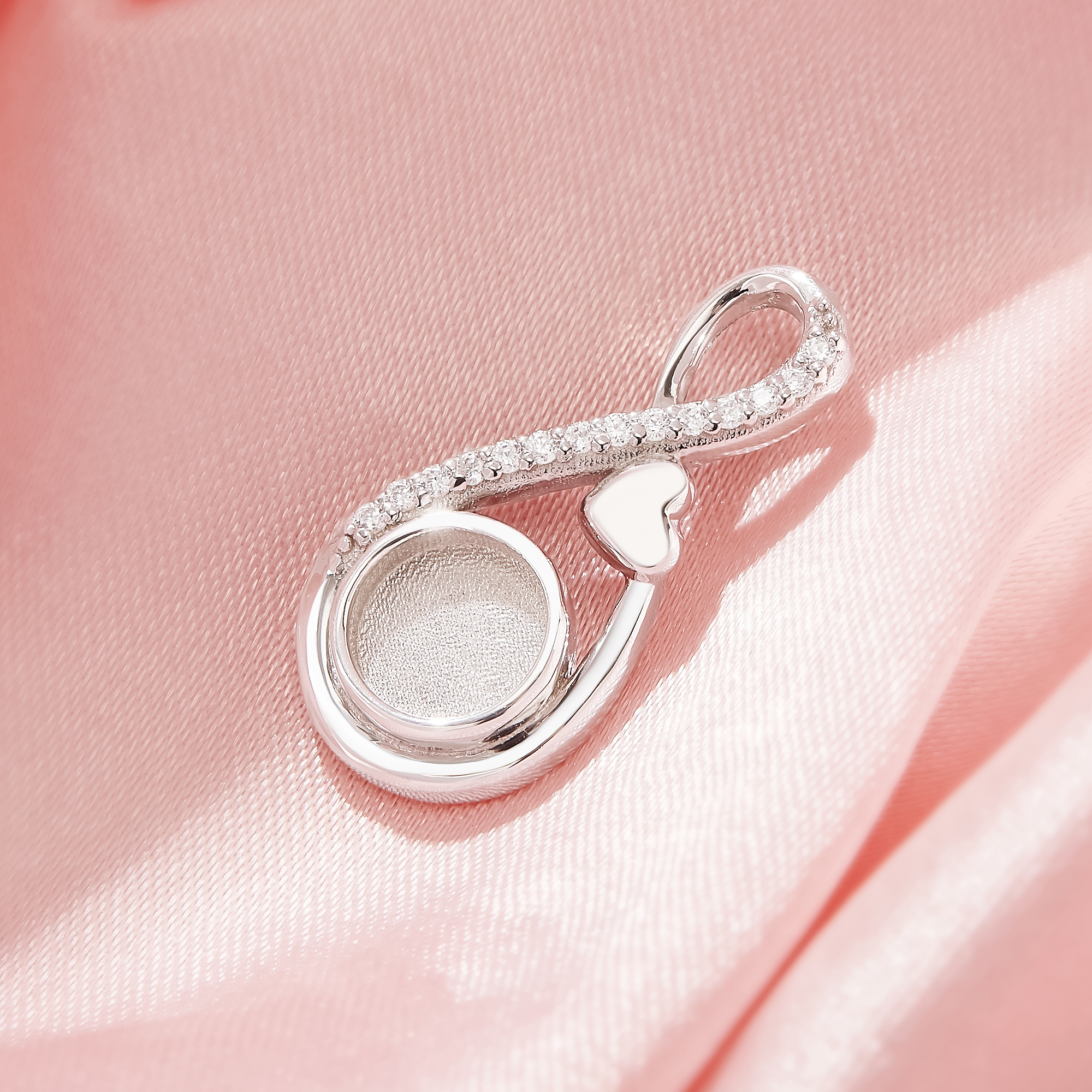 6MM Keepsake Breast Milk Resin Round Bezel Pendant Settings,Solid 925 Sterling Silver Pendant Charm,Art Deco Pendant,DIY Pendant Supplies 1411415-1