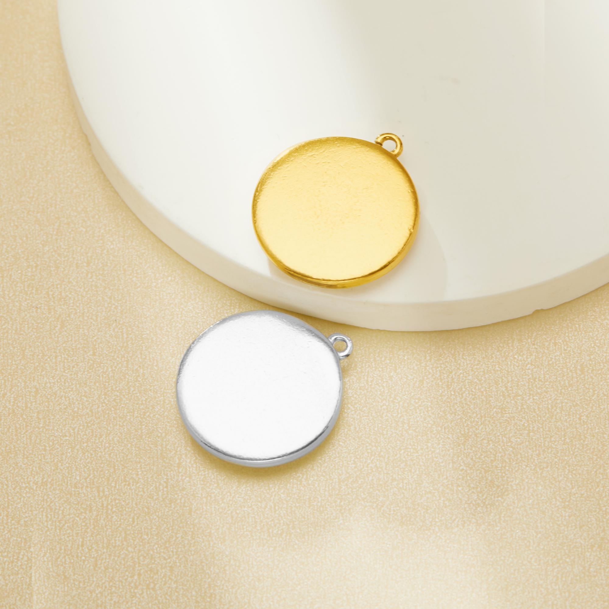 Stainless Steel Round Eye Pendant Charm,Vintage Stainless Steel Eye Pendant,Gold Plated Pendant,DIY Pendant Supplies 1411425 - Click Image to Close