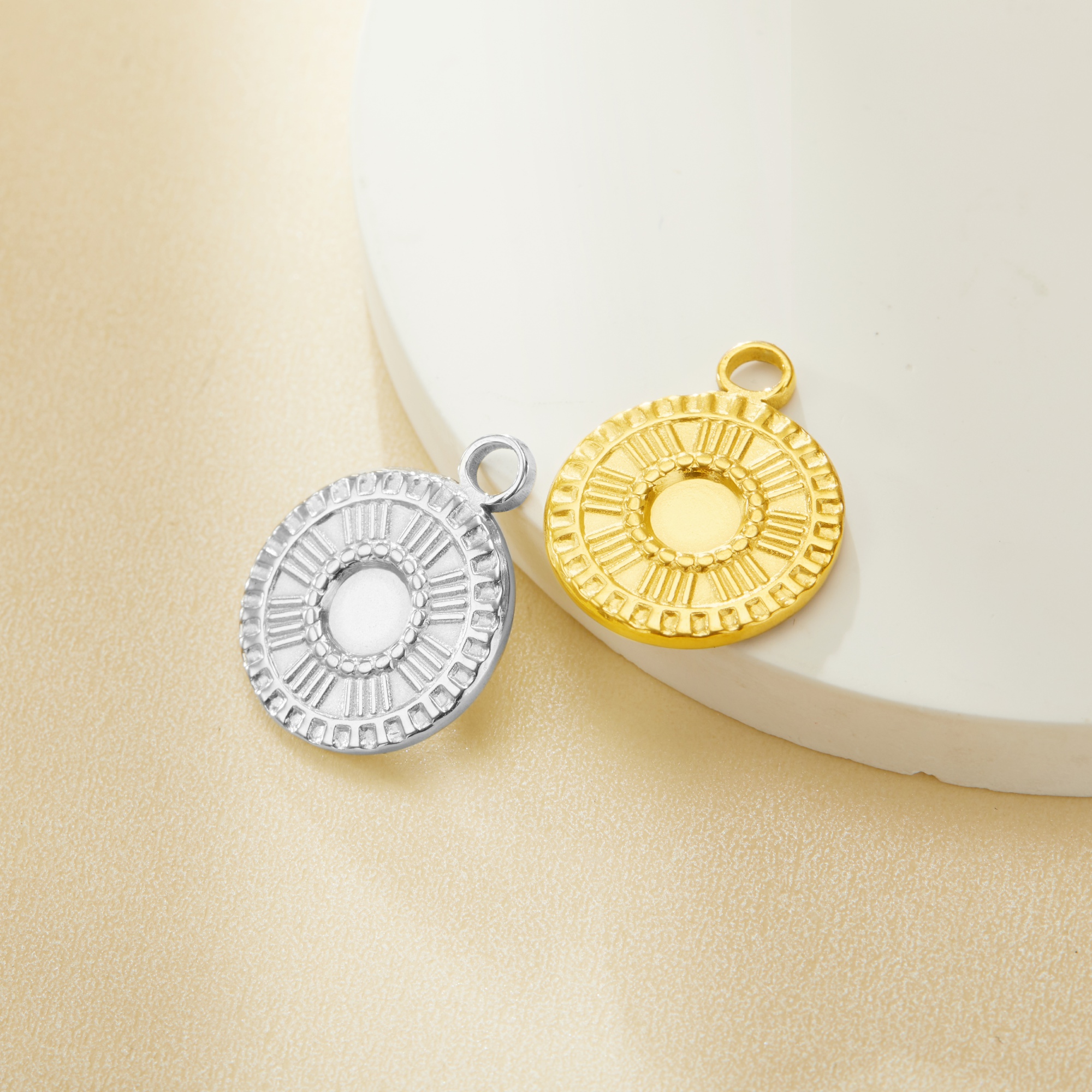 5MM Keepsake Breast Milk Resin Round Bezel Pendant Settings,Vintage Yellow Gold Plated Stainless Steel Pendant Charm,DIY Pendant Blank 1411429 - Click Image to Close