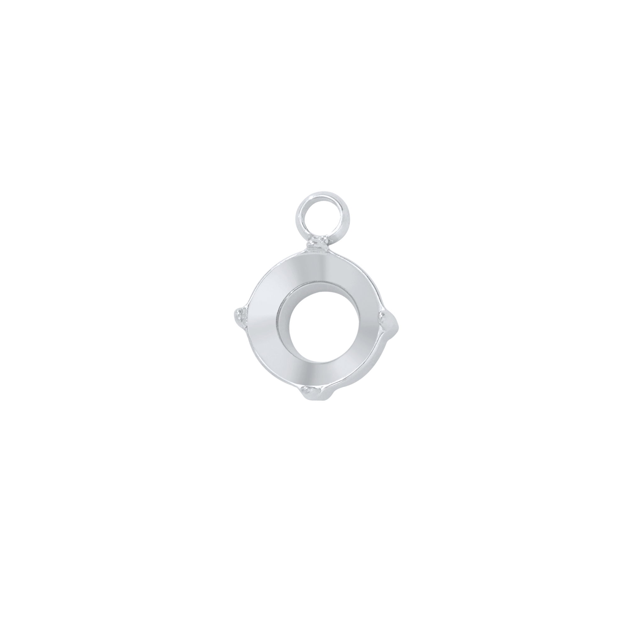 Round Prongs Bezel Pendant Settings,Rose Gold Plated Stainless Steel Pendant Charm,Minimalist Round Pendant,Simple Pendant Blank 1411434 - Click Image to Close