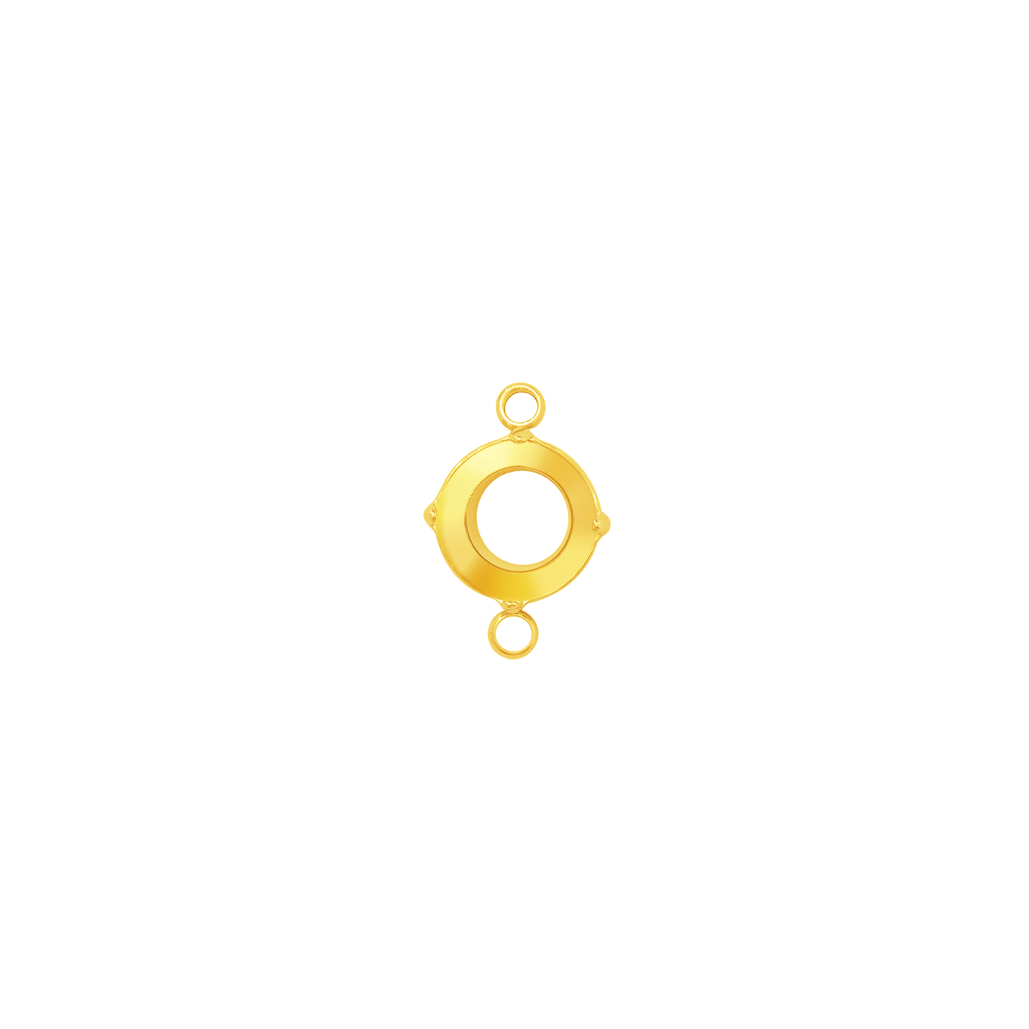 Two Loops Round Prongs Bezel Pendant Settings,Rose Gold Plated Stainless Steel Pendant Charm,Round Two Loops Charm Pendant,Simple Pendant Blank 1411435 - Click Image to Close